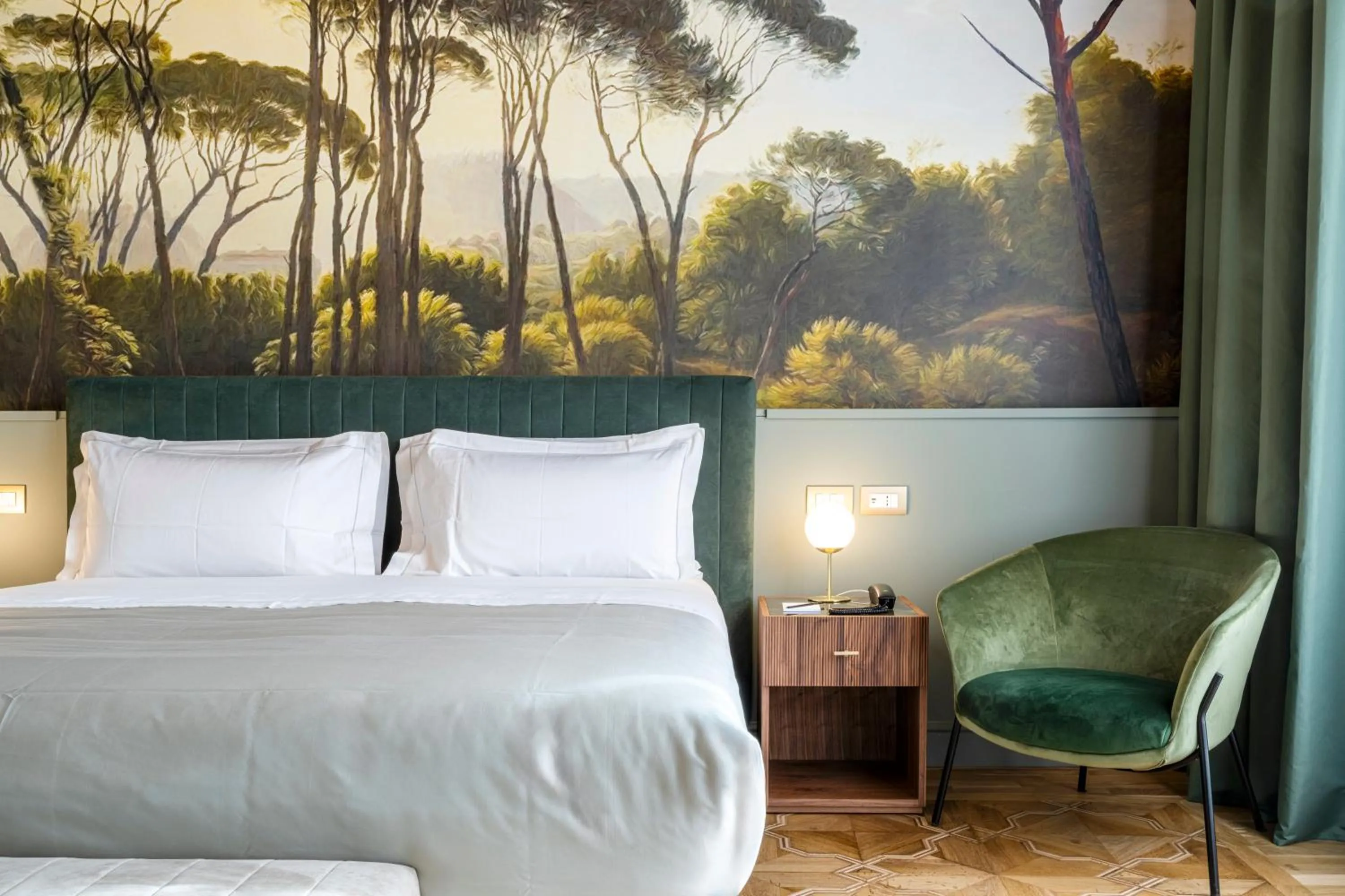 Bed in Hotel Villa Viridia