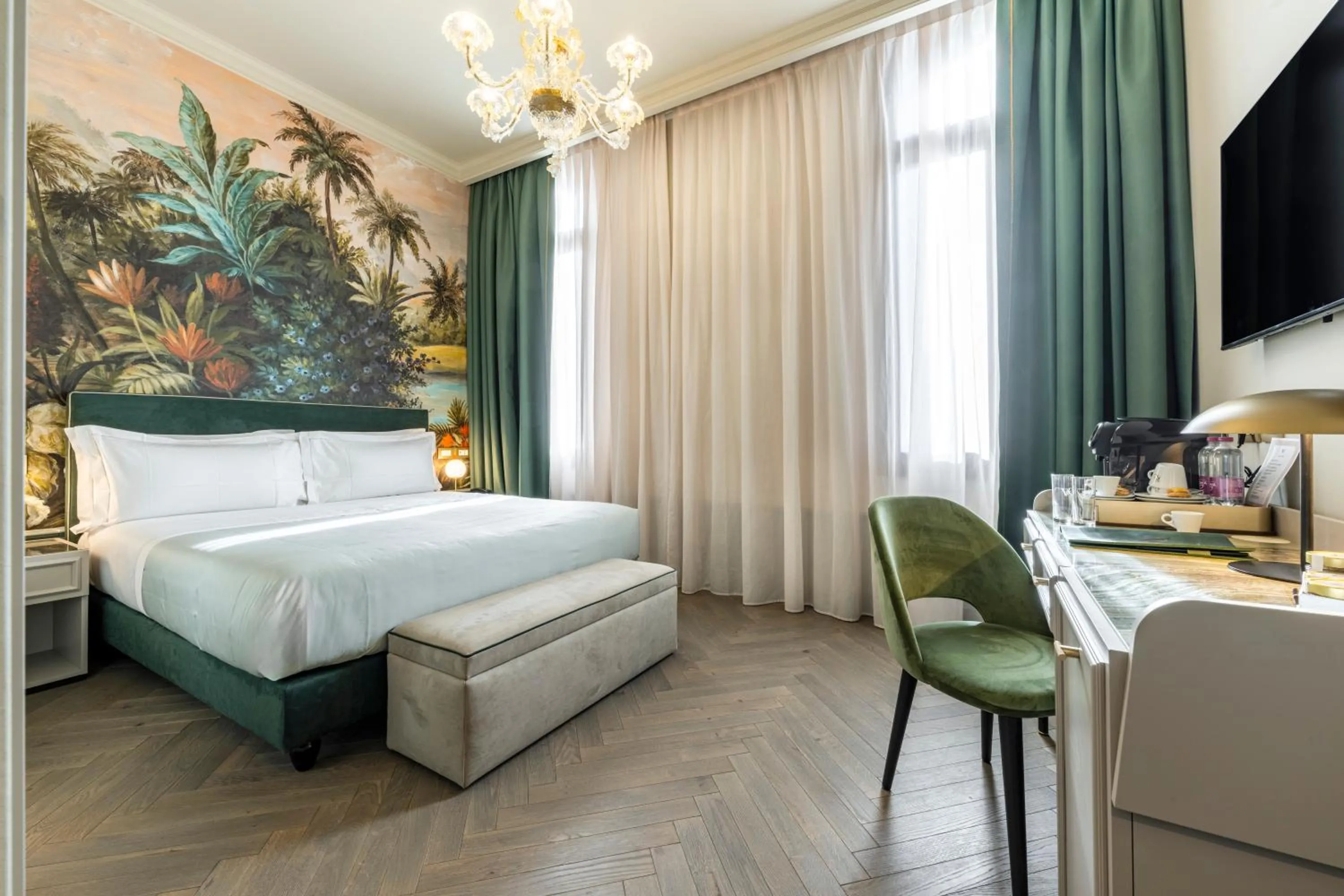 Bed in Hotel Villa Viridia