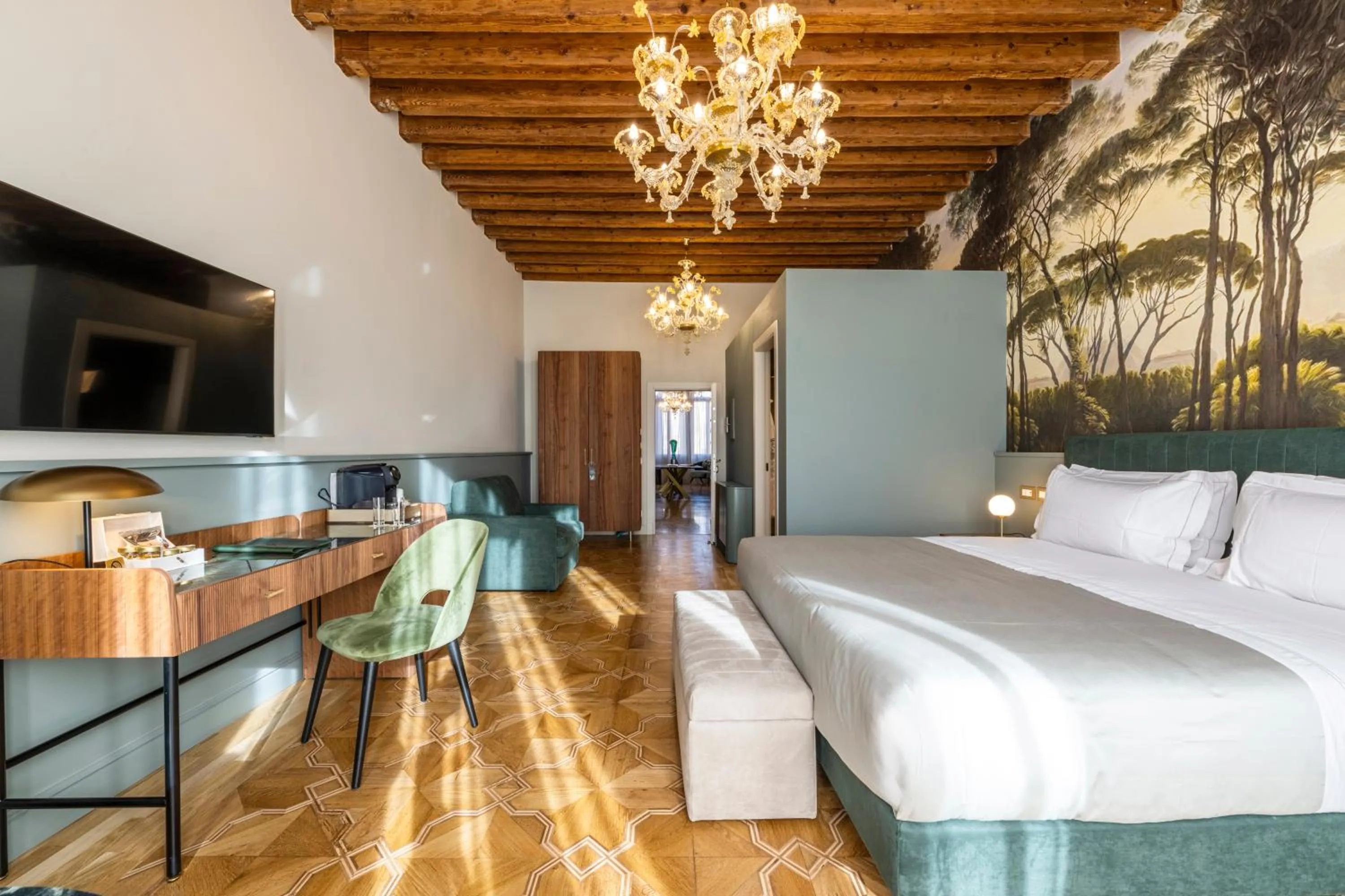 Bed in Hotel Villa Viridia