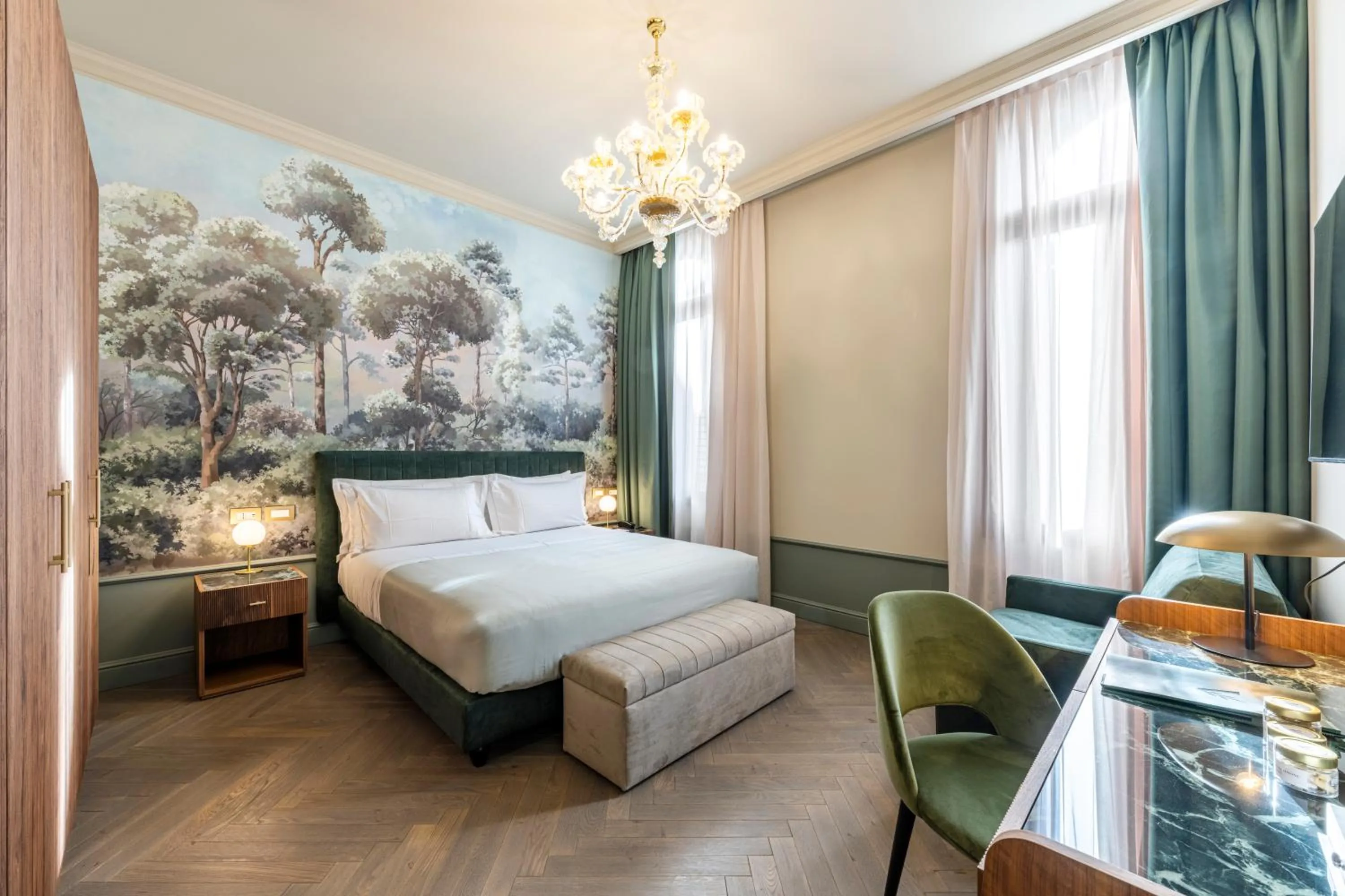 Bed in Hotel Villa Viridia