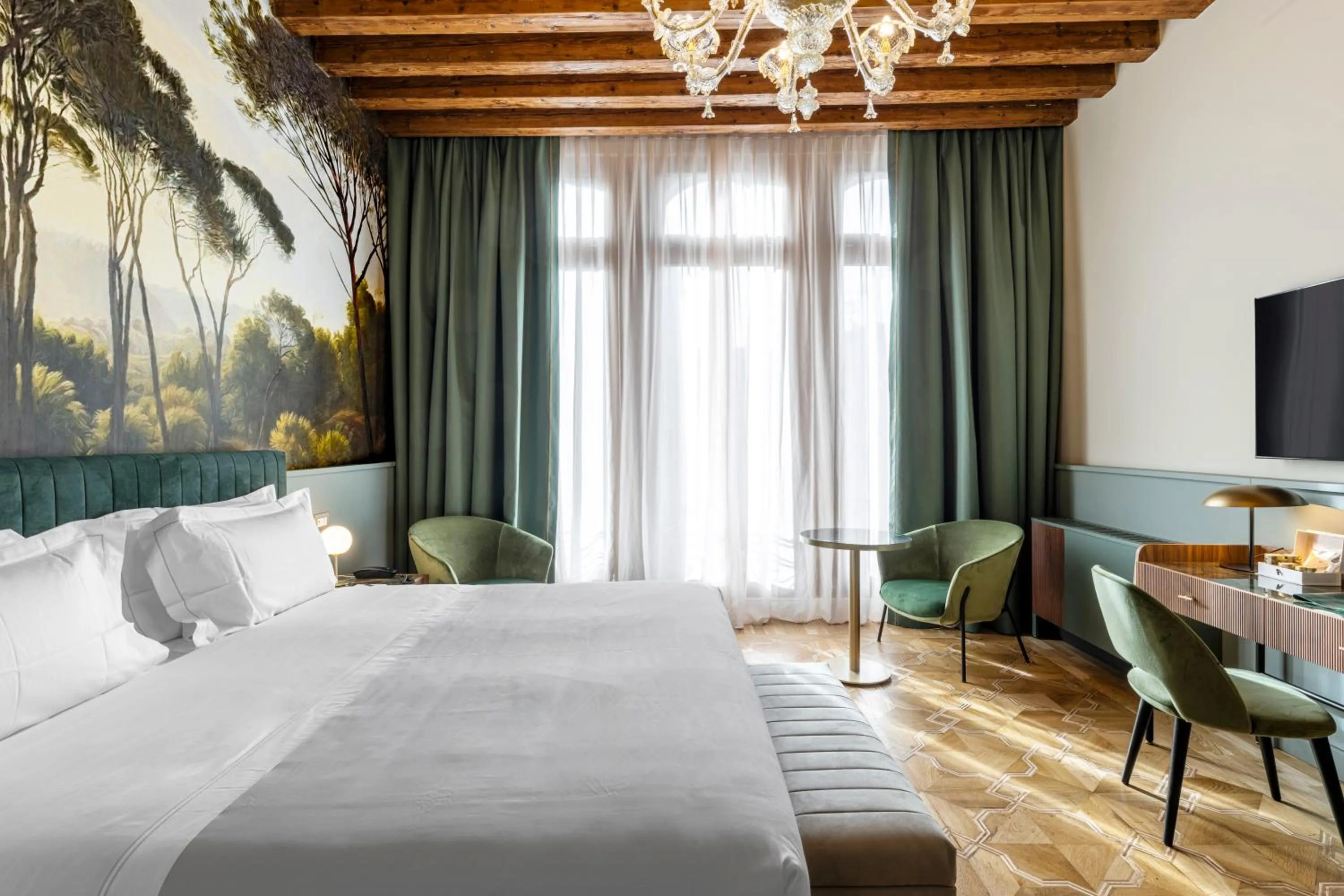 Bed in Hotel Villa Viridia