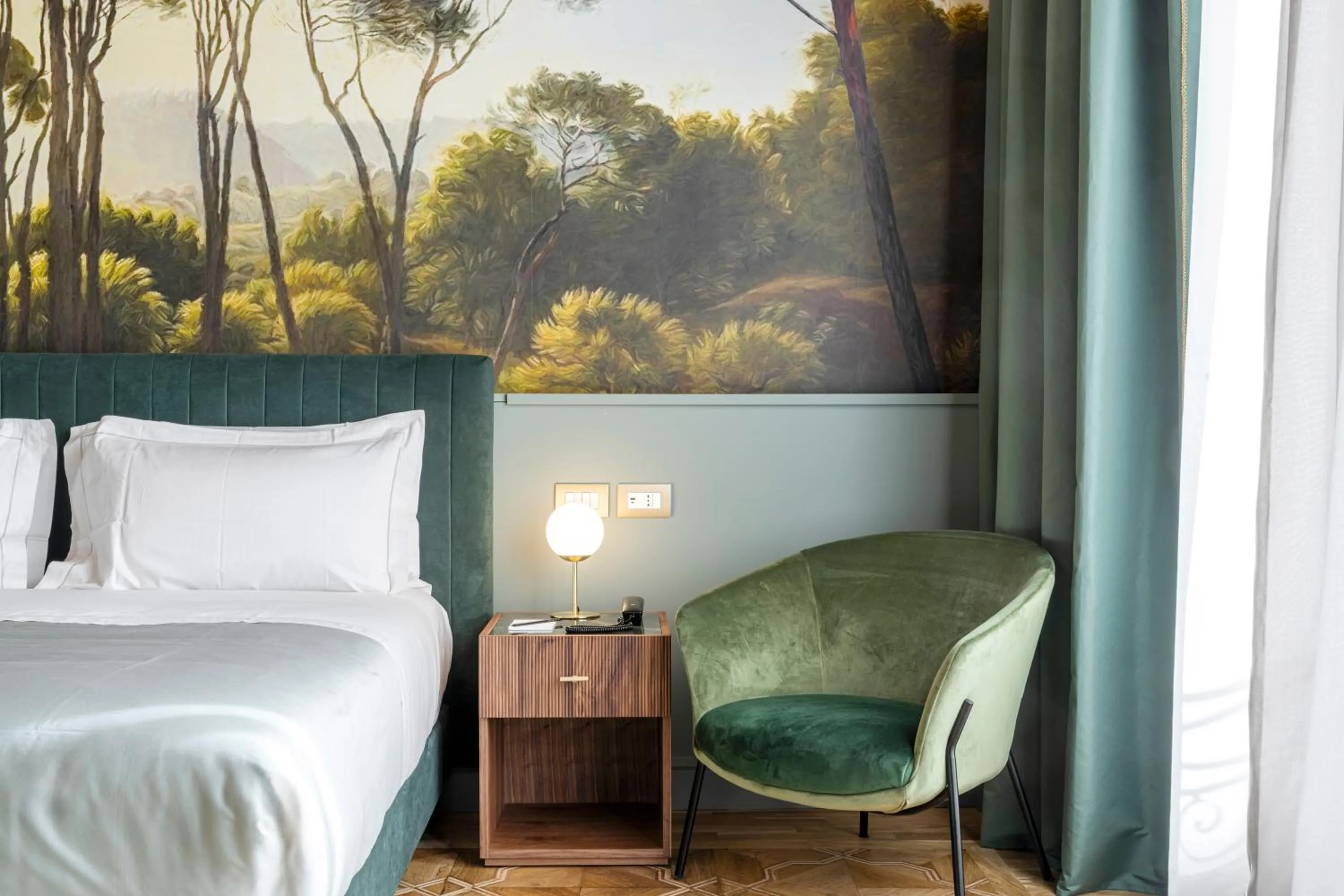 Bed in Hotel Villa Viridia