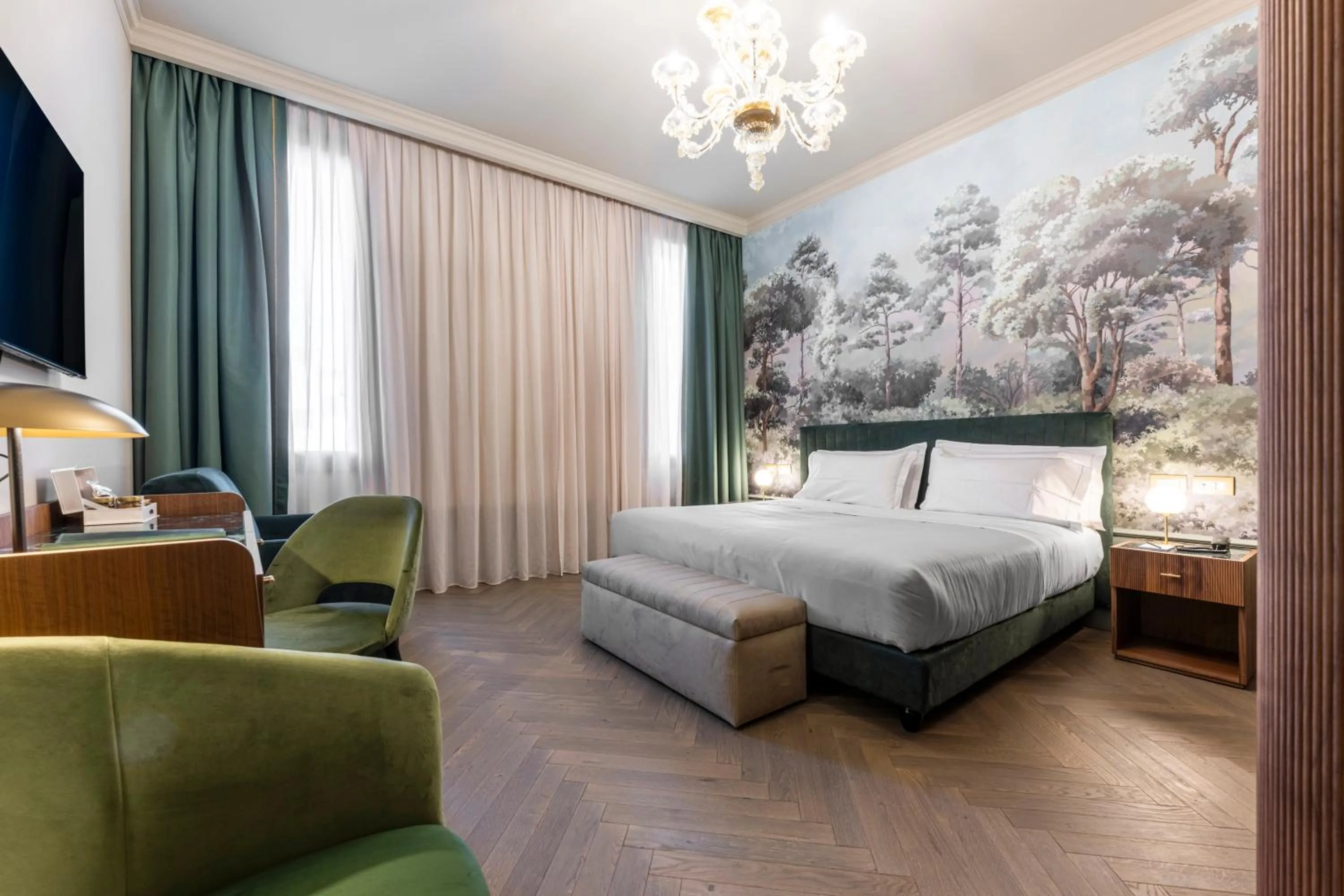 Bed in Hotel Villa Viridia