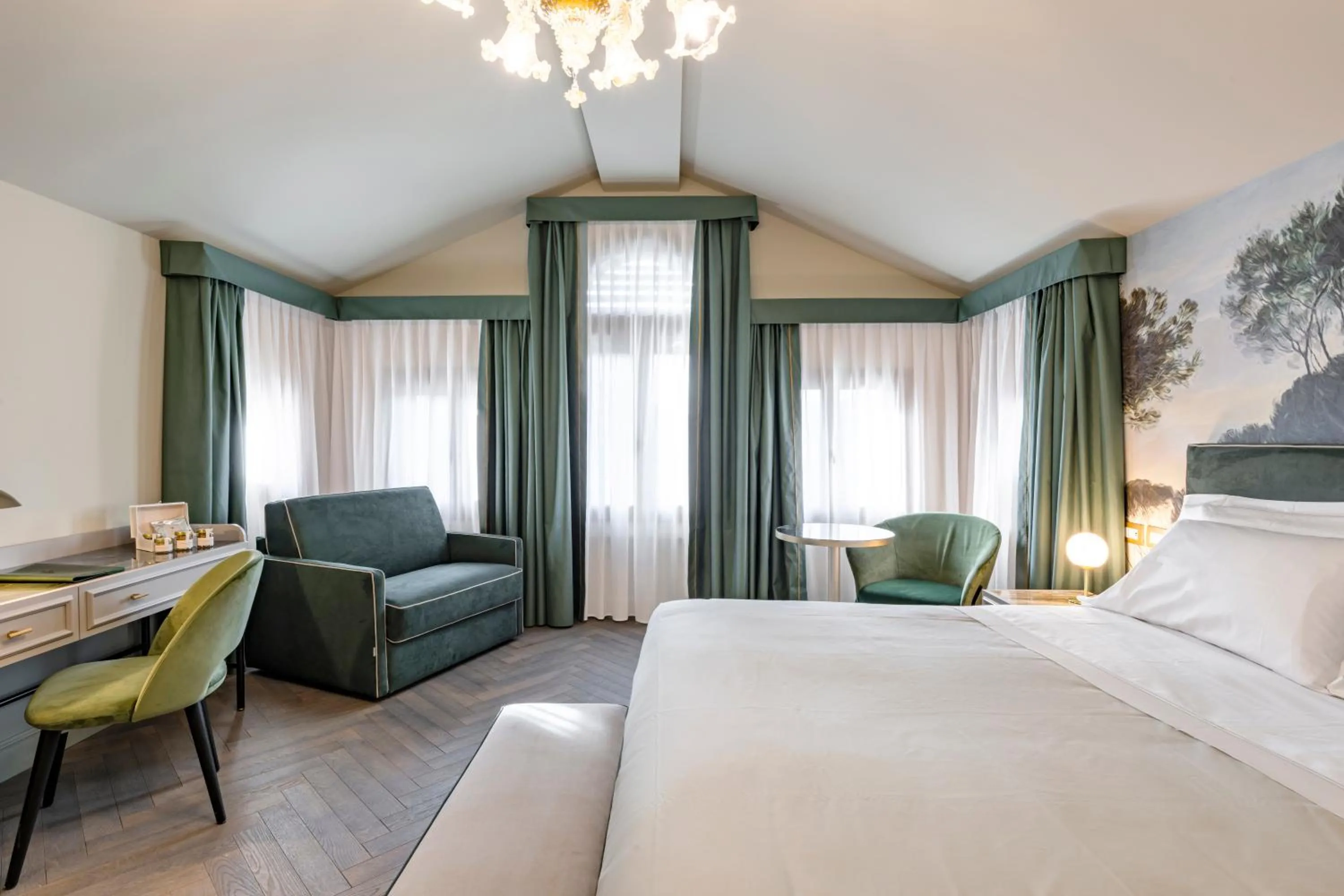 Bed in Hotel Villa Viridia
