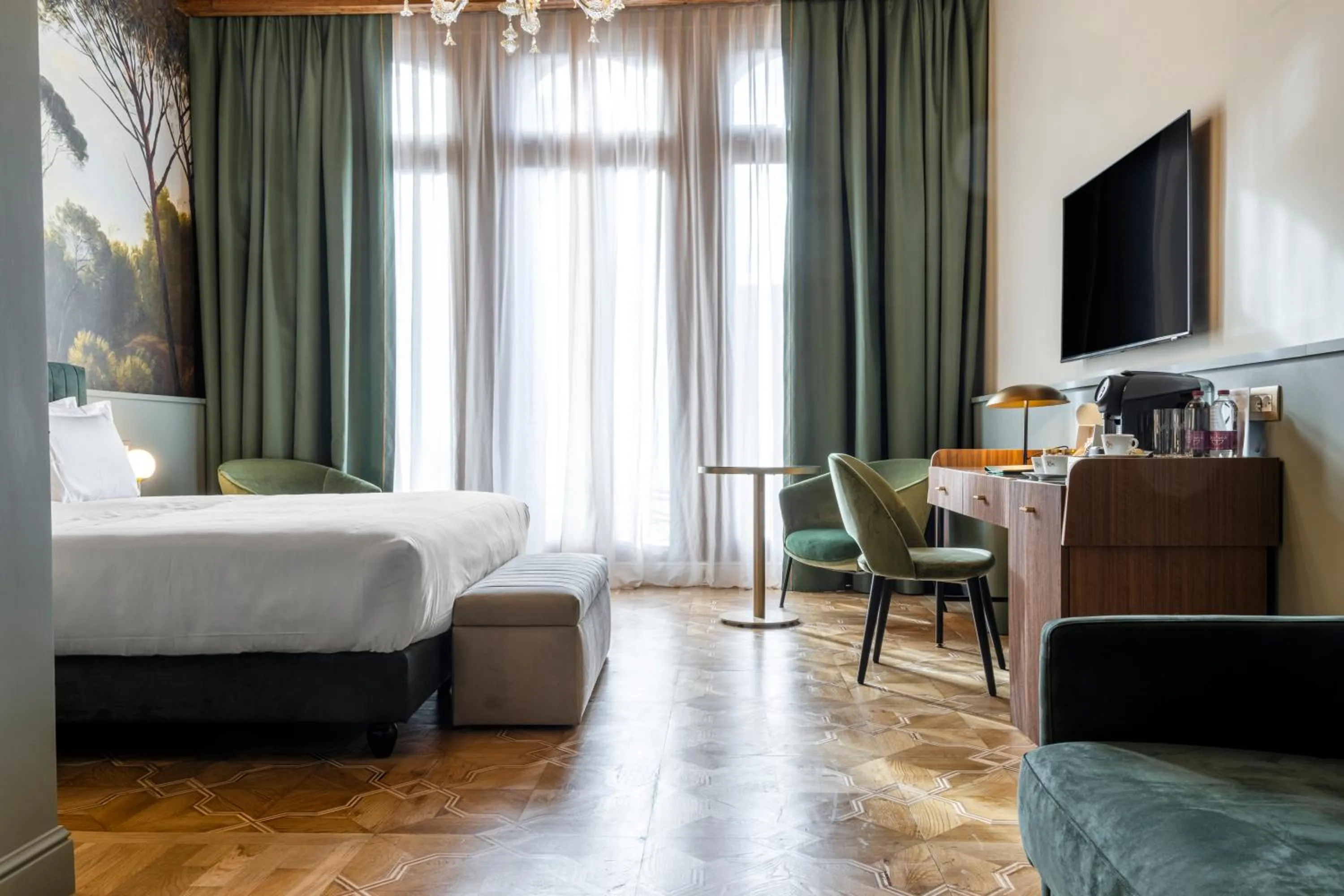 Bed in Hotel Villa Viridia