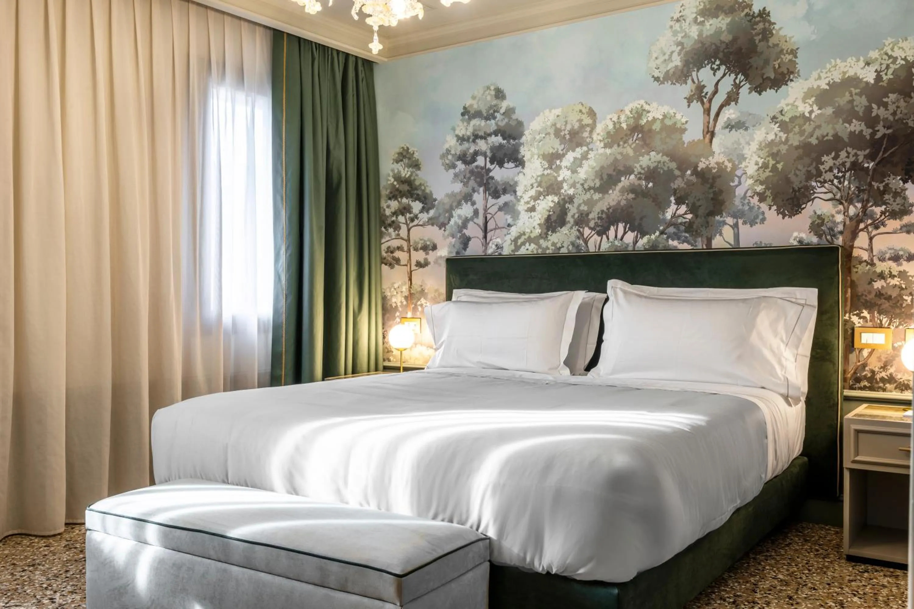 Bed in Hotel Villa Viridia