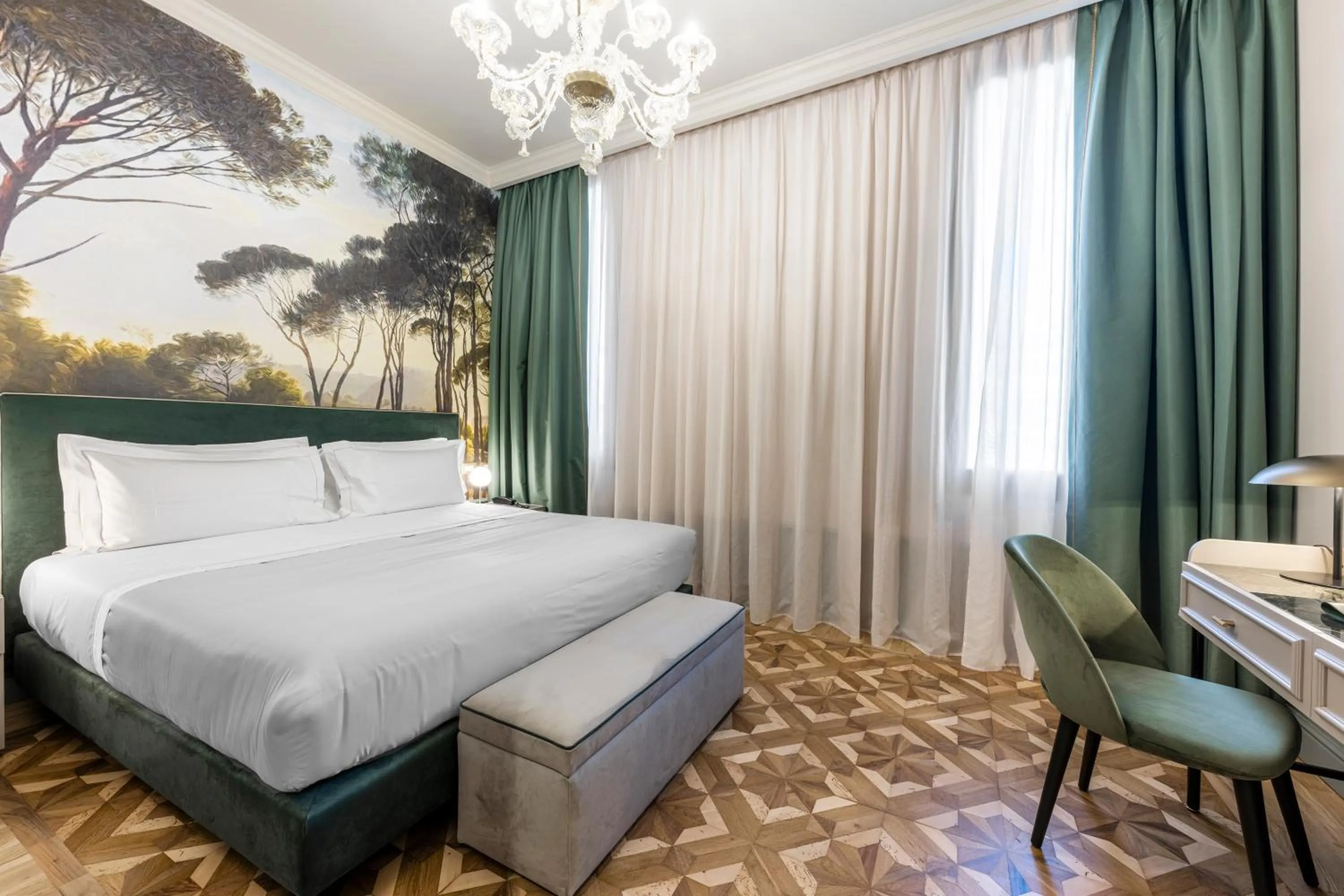 Bed in Hotel Villa Viridia
