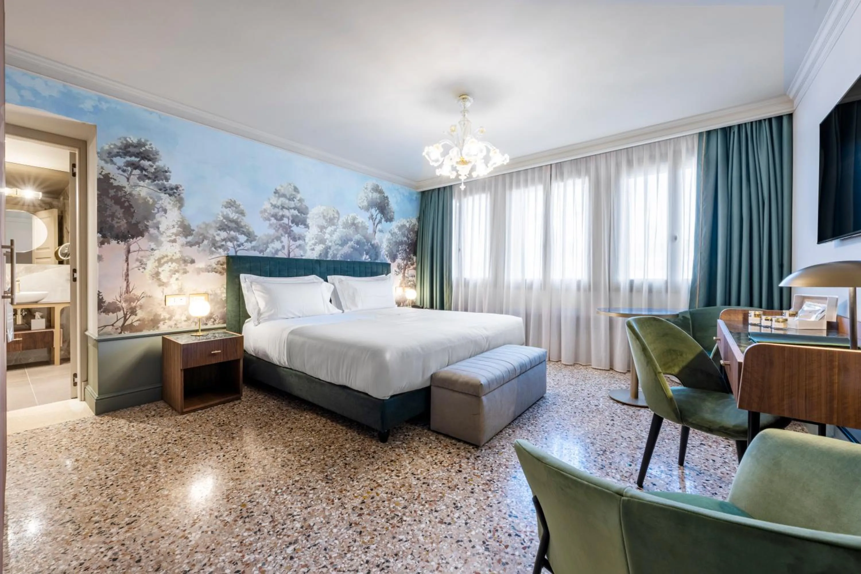 Bed in Hotel Villa Viridia