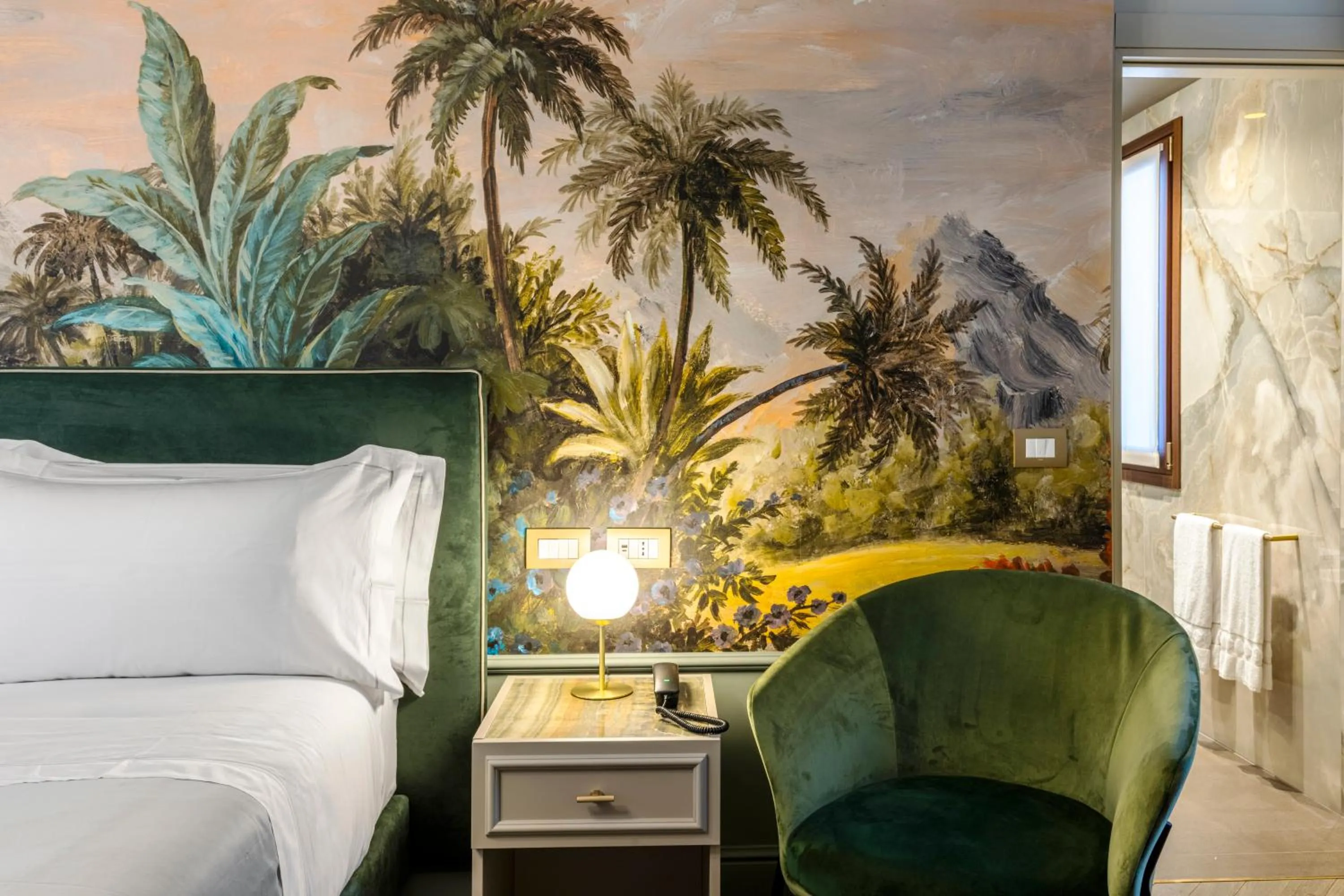 Bed in Hotel Villa Viridia