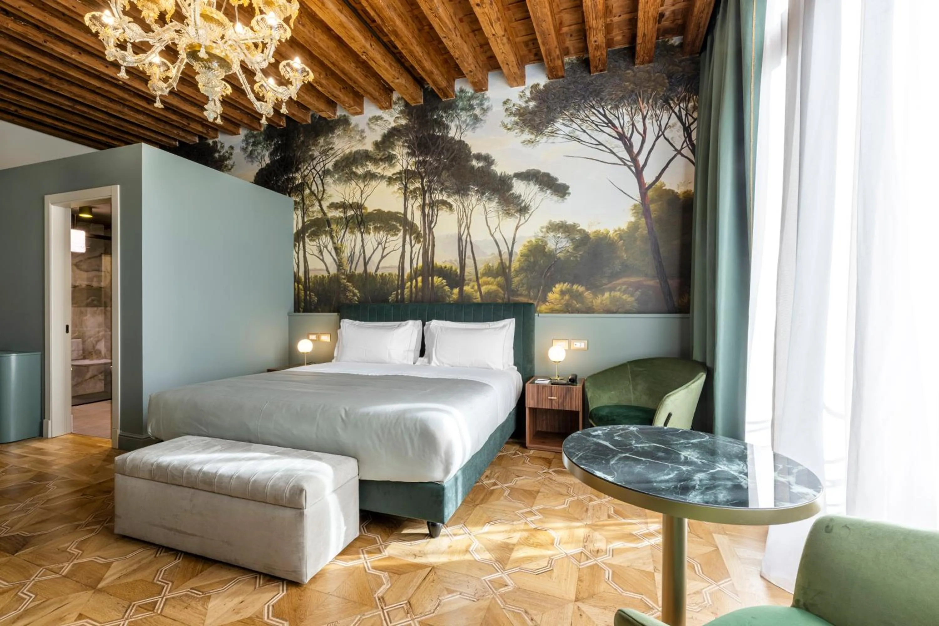 Bed in Hotel Villa Viridia