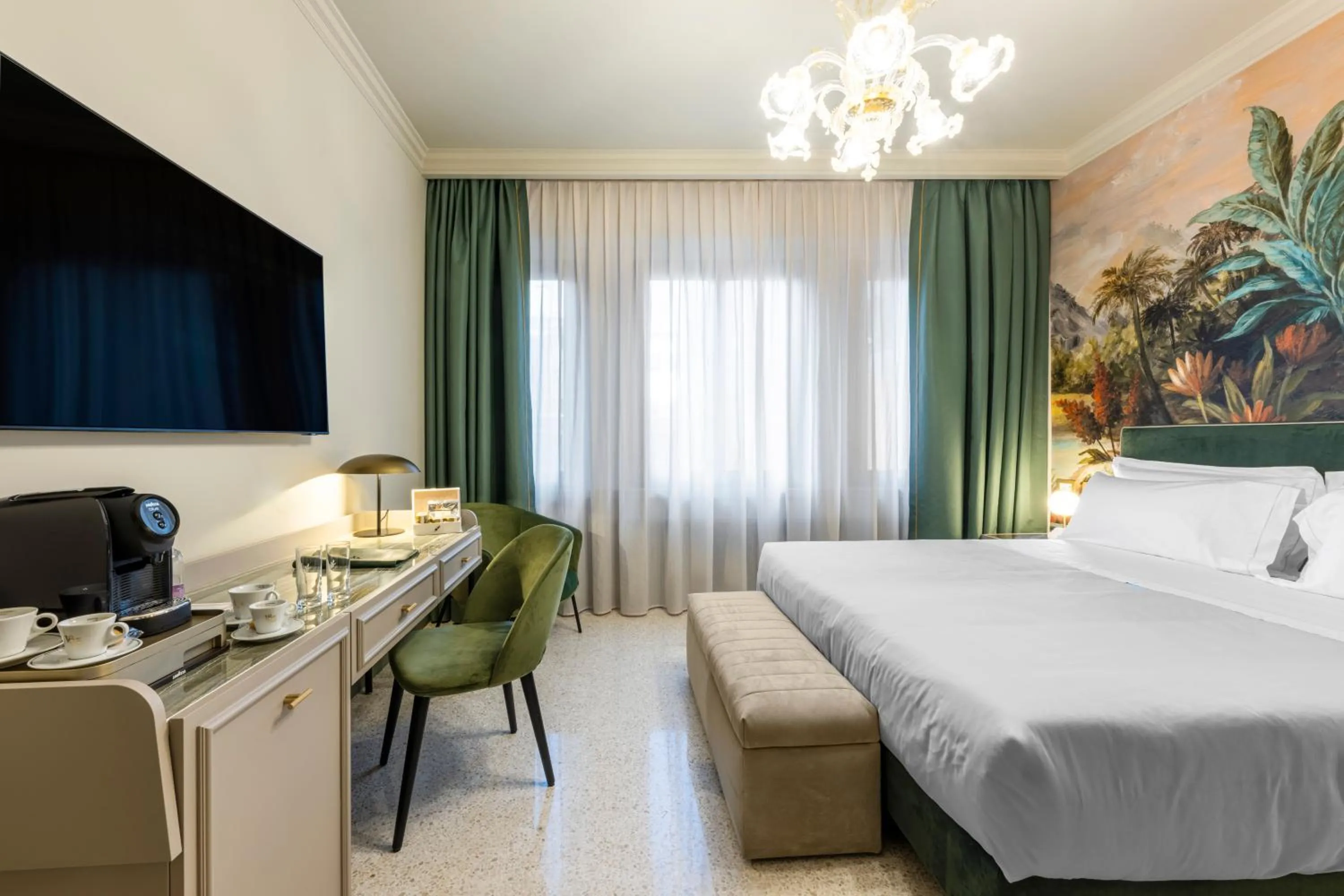 Bed in Hotel Villa Viridia