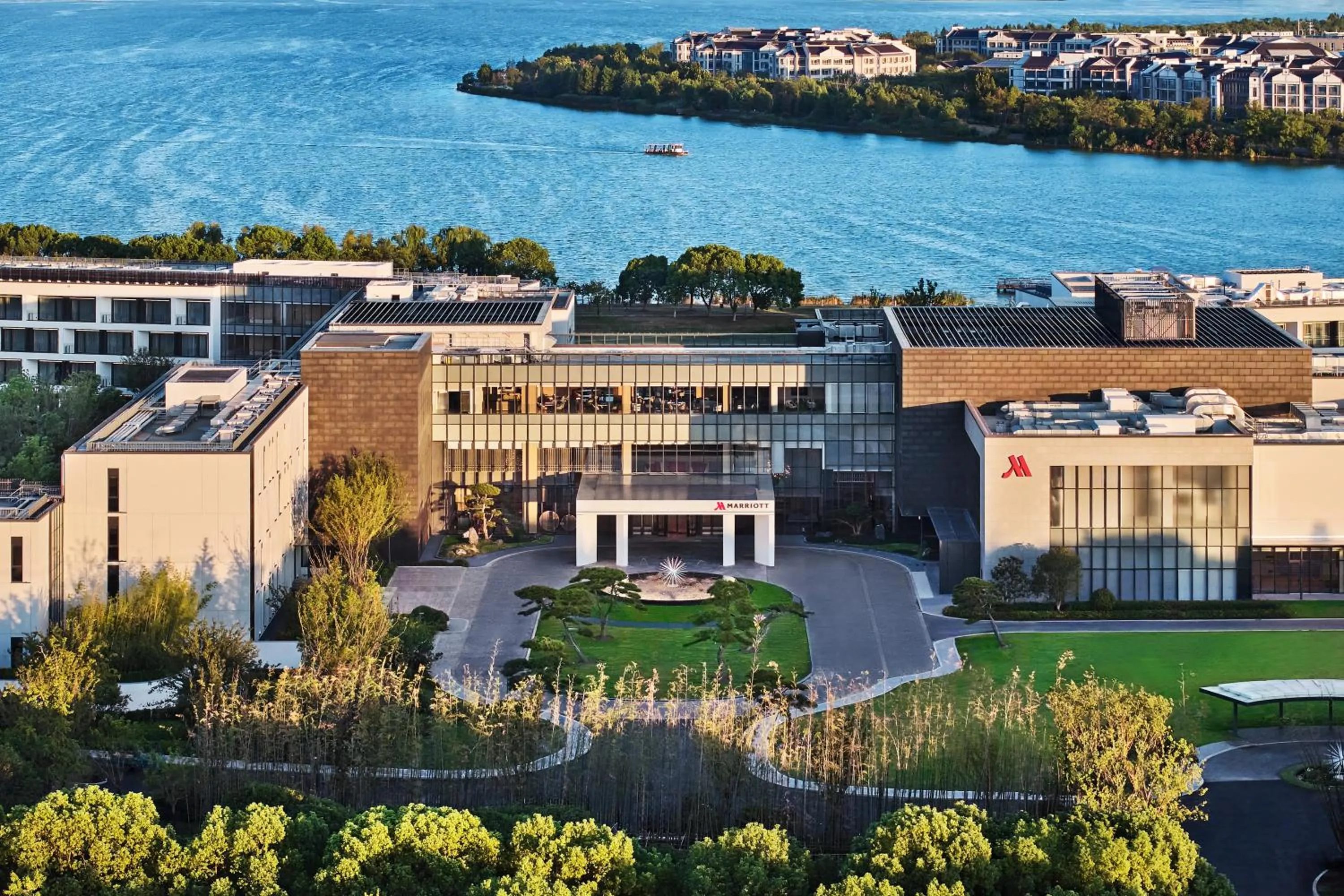 Bird's eye view in Suzhou Marriott Hotel Yangcheng Lake