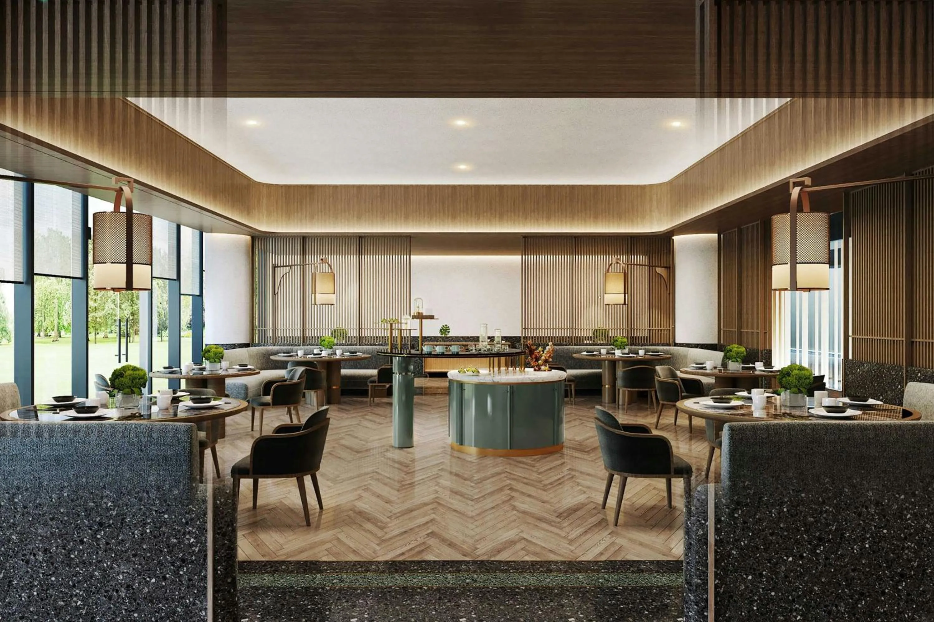 Restaurant/places to eat in Suzhou Marriott Hotel Yangcheng Lake