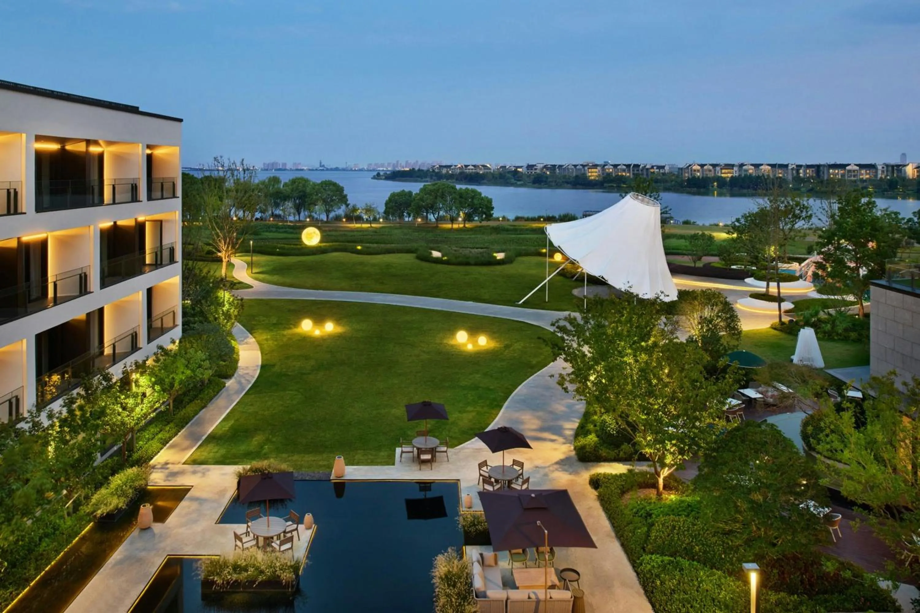 View (from property/room) in Suzhou Marriott Hotel Yangcheng Lake