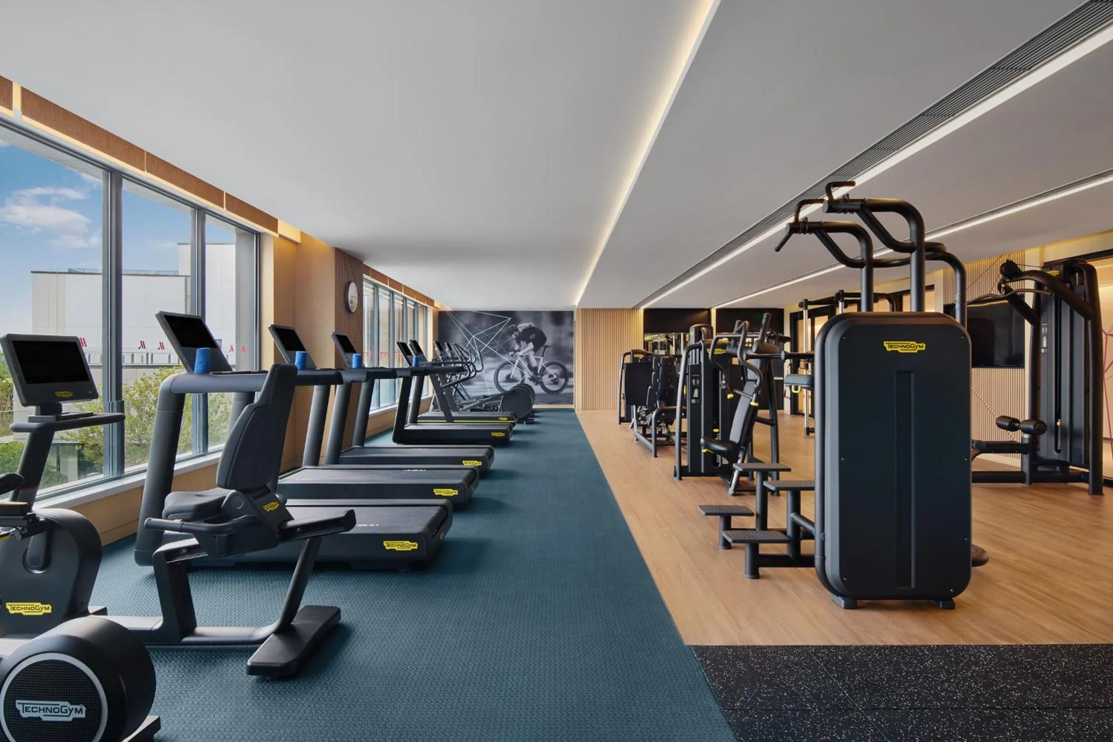 Fitness centre/facilities in Suzhou Marriott Hotel Yangcheng Lake