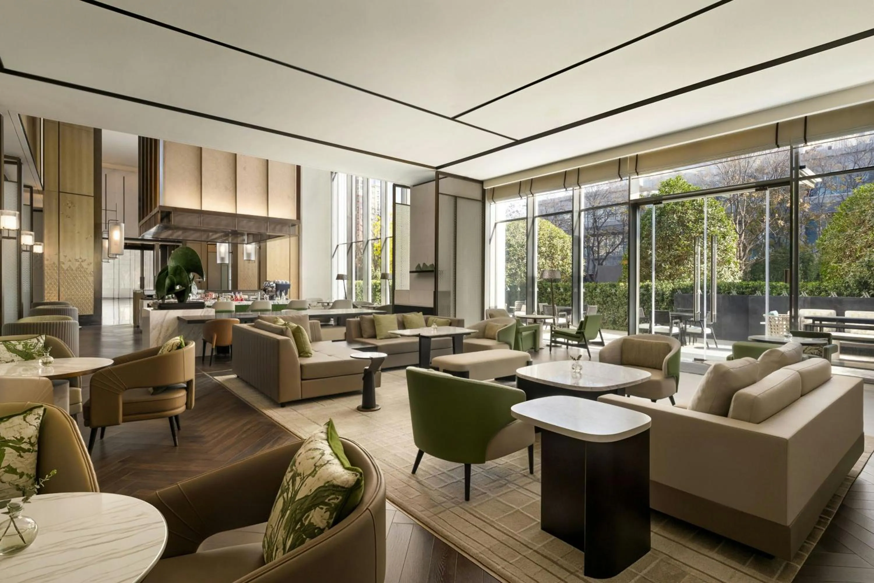 Lobby or reception in Xi'an Marriott Hotel High-Tech Zone