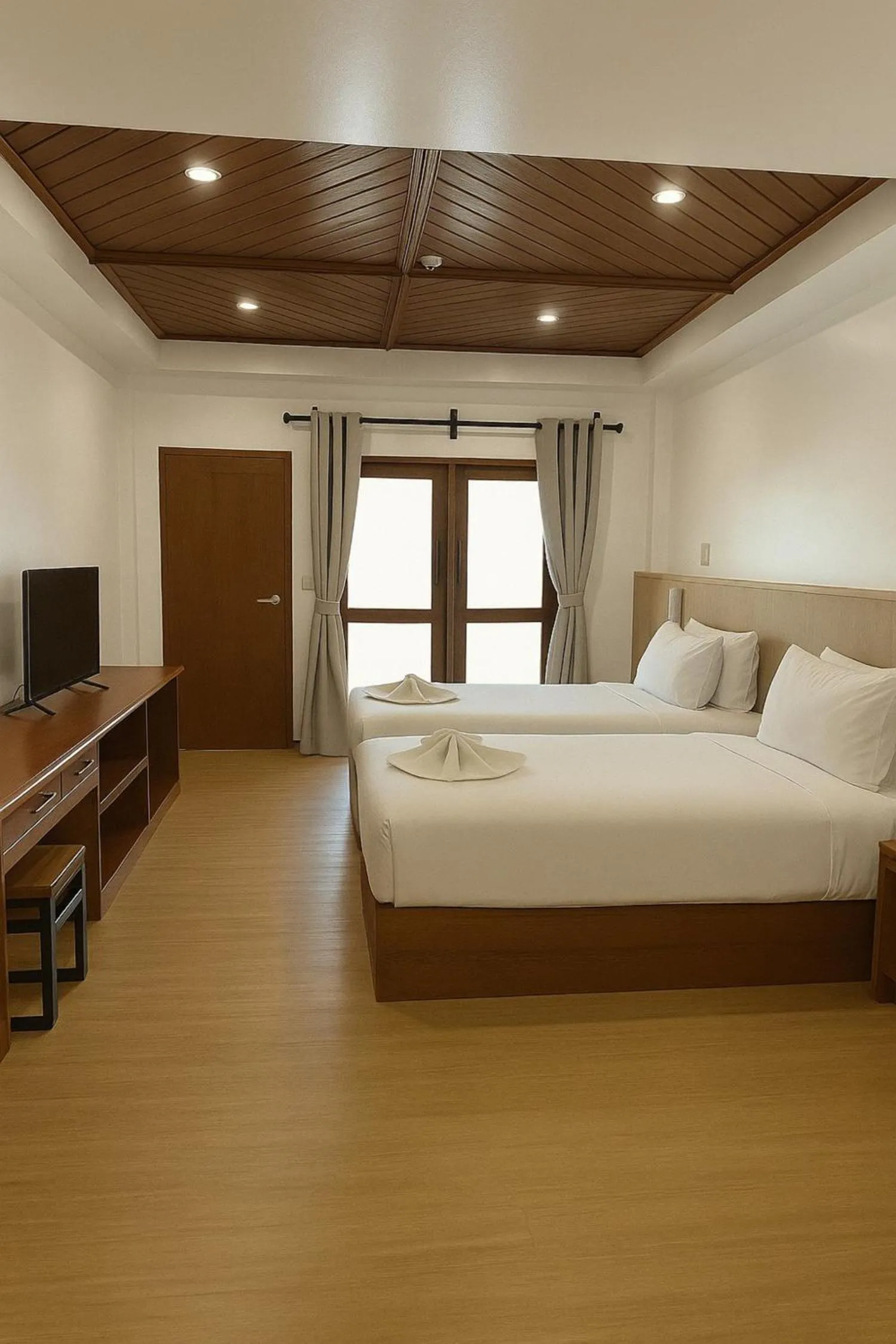 Deluxe Twin Room in De Hom Hotel Mae Hong Son