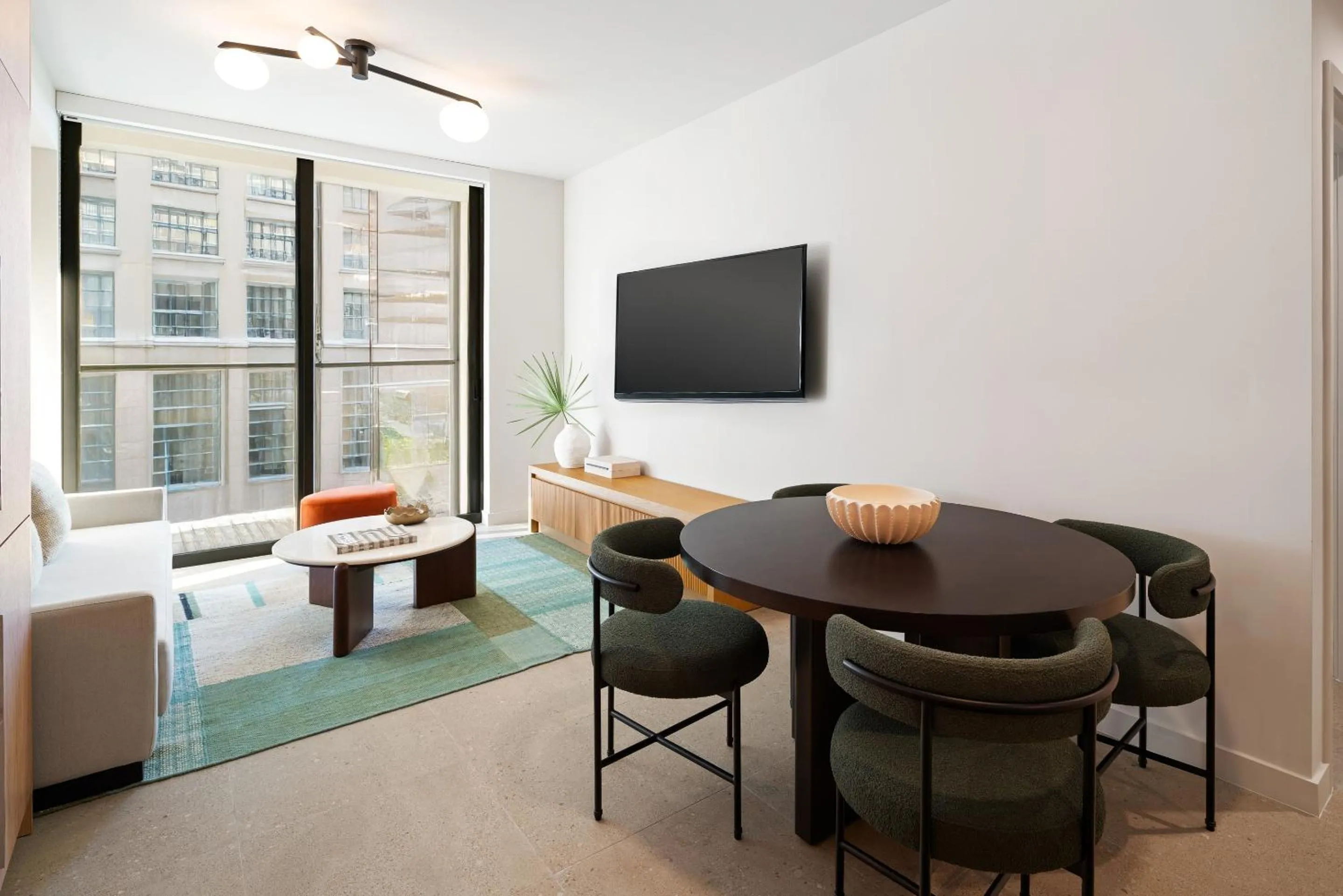 Living room in The Crosby Miami Worldcenter