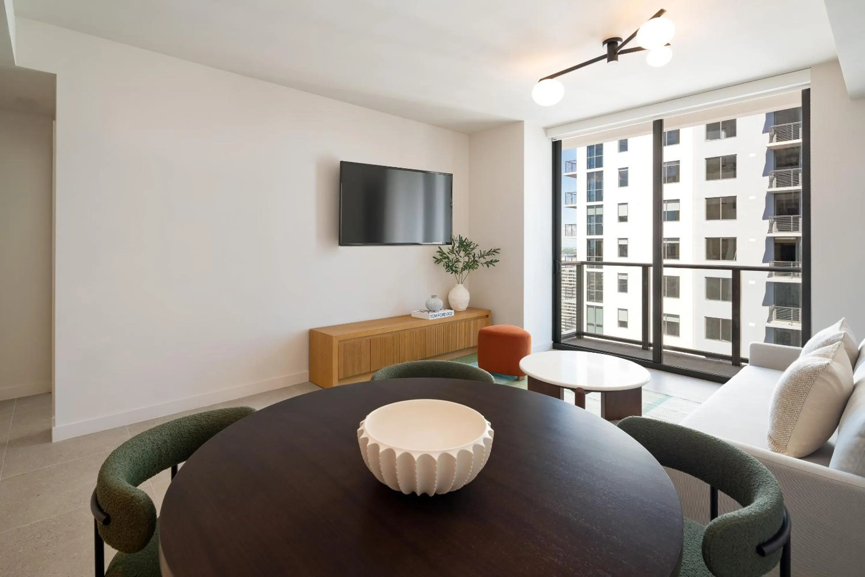 Living room in The Crosby Miami Worldcenter