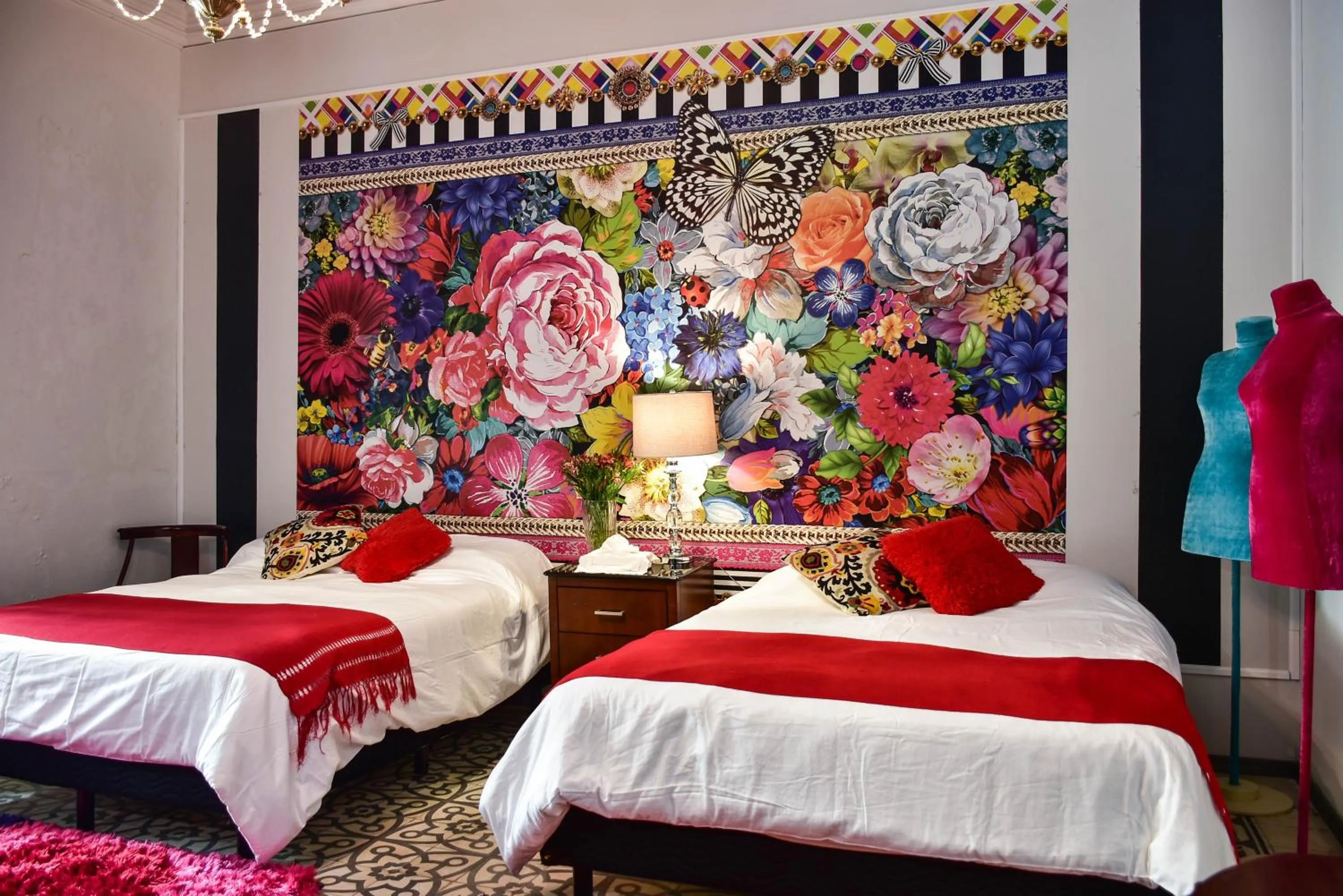 Bed in Hotel Boutique Casa del Jardín Aguascalientes