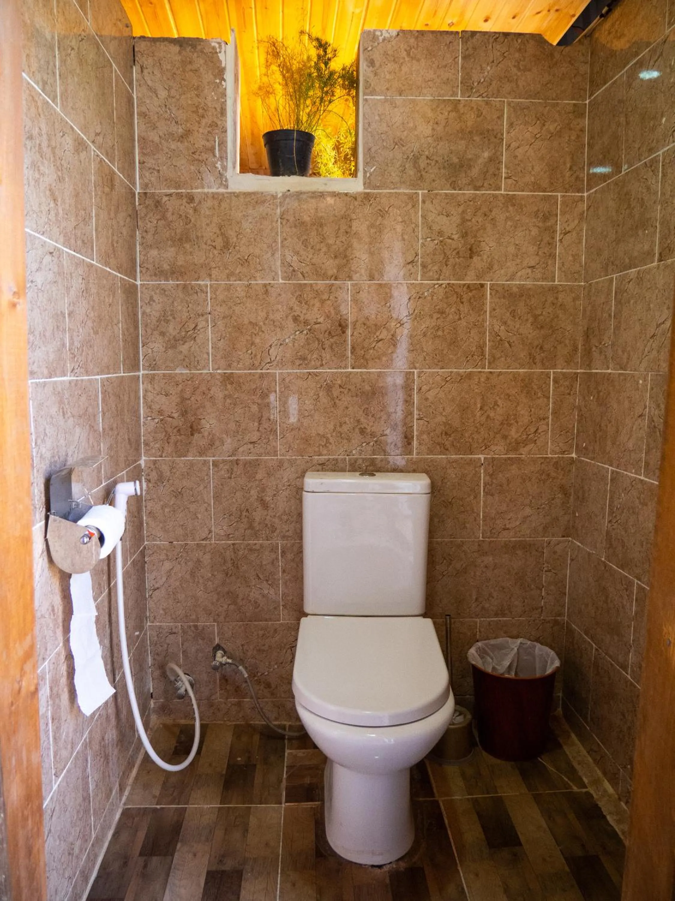 Shower in Martian Desert Camp