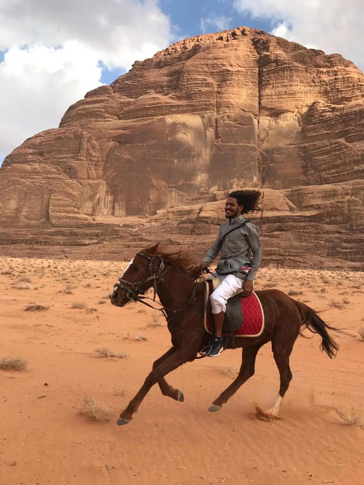 Horse-riding in Martian Desert Camp