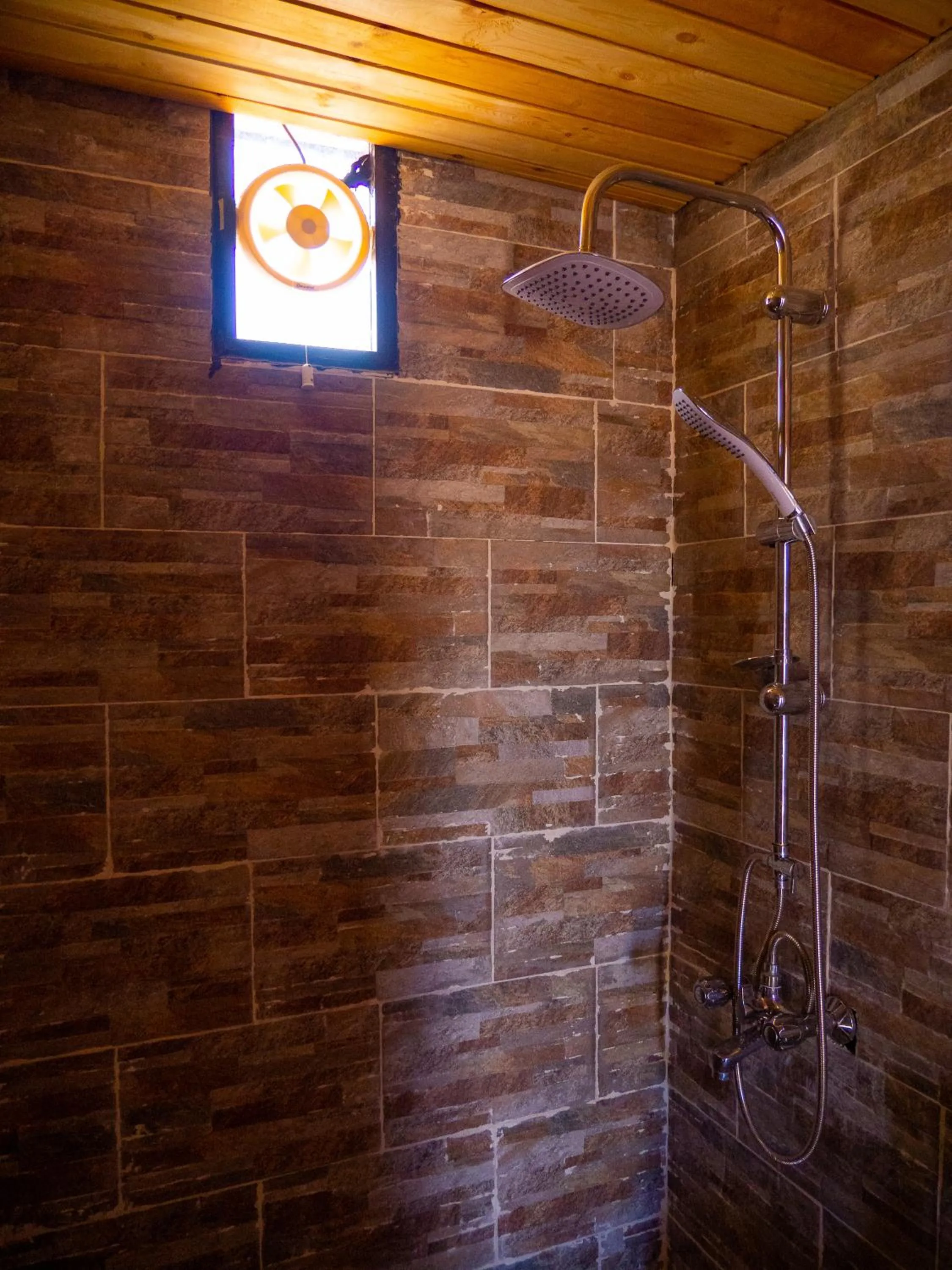 Shower in Martian Desert Camp