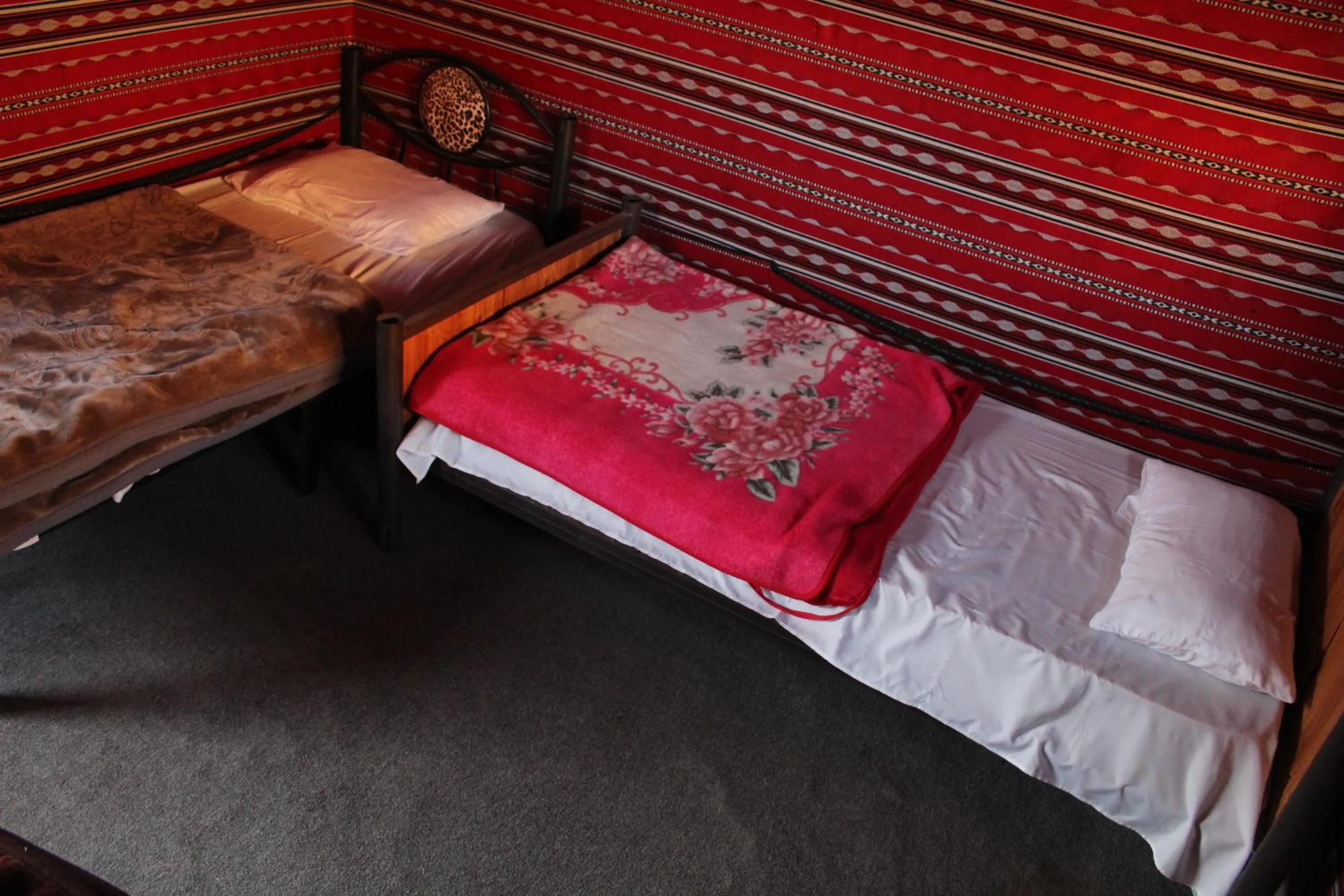 Bed in Martian Desert Camp