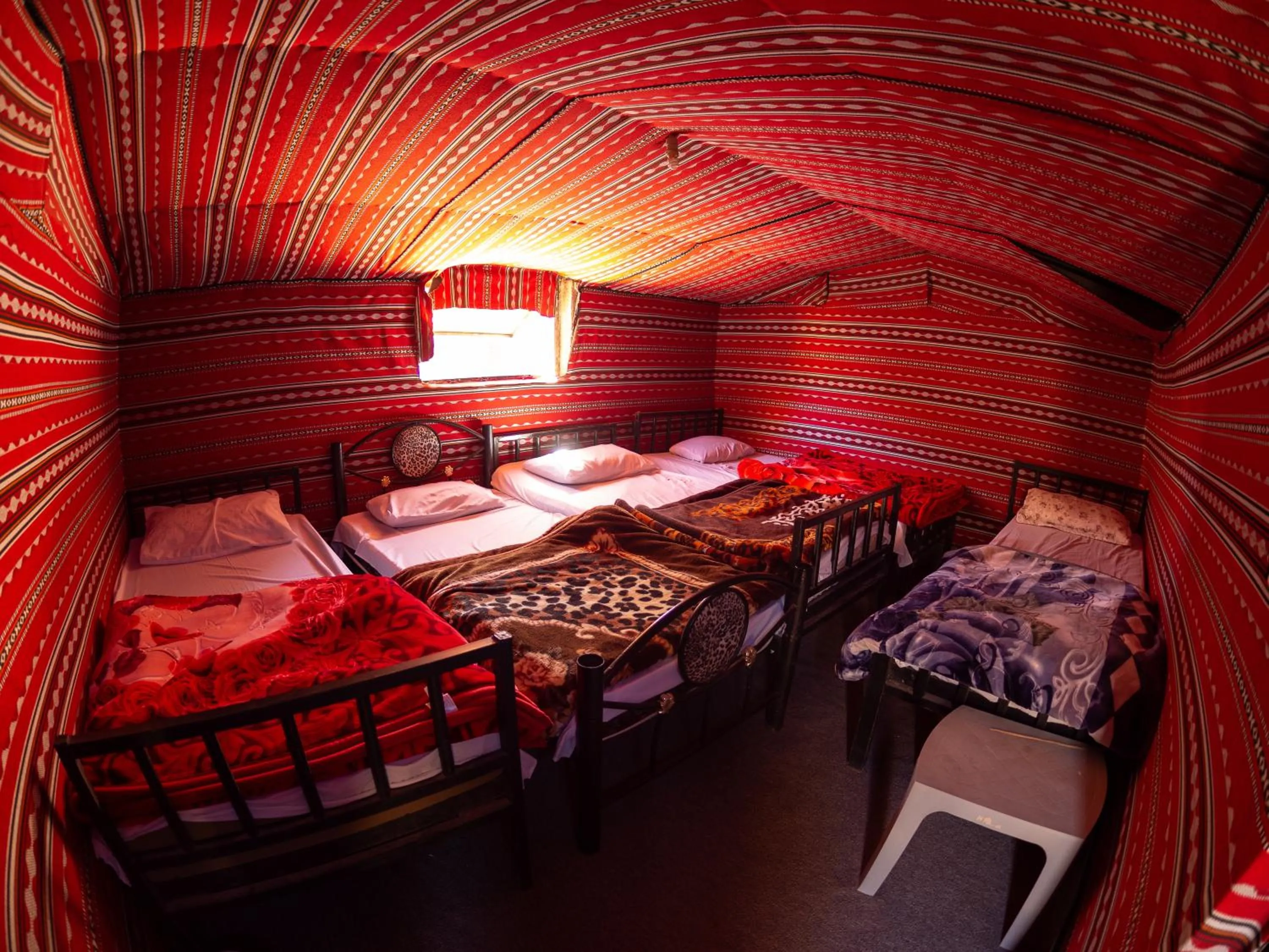 Bed in Martian Desert Camp