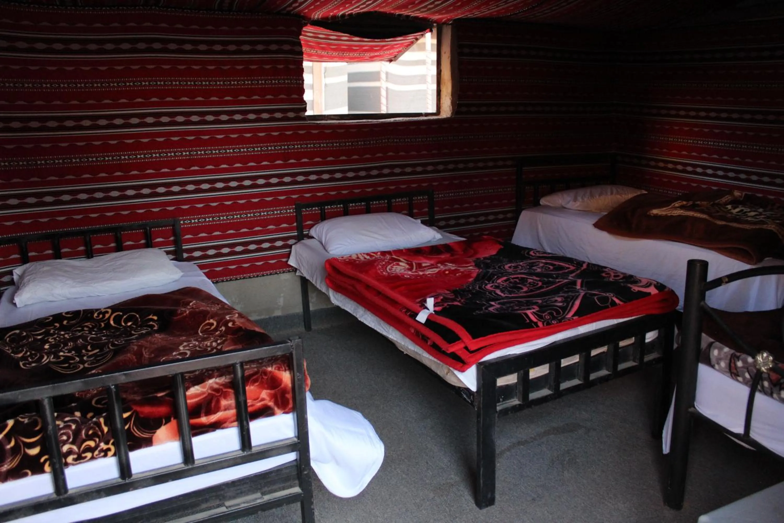 Bed in Martian Desert Camp