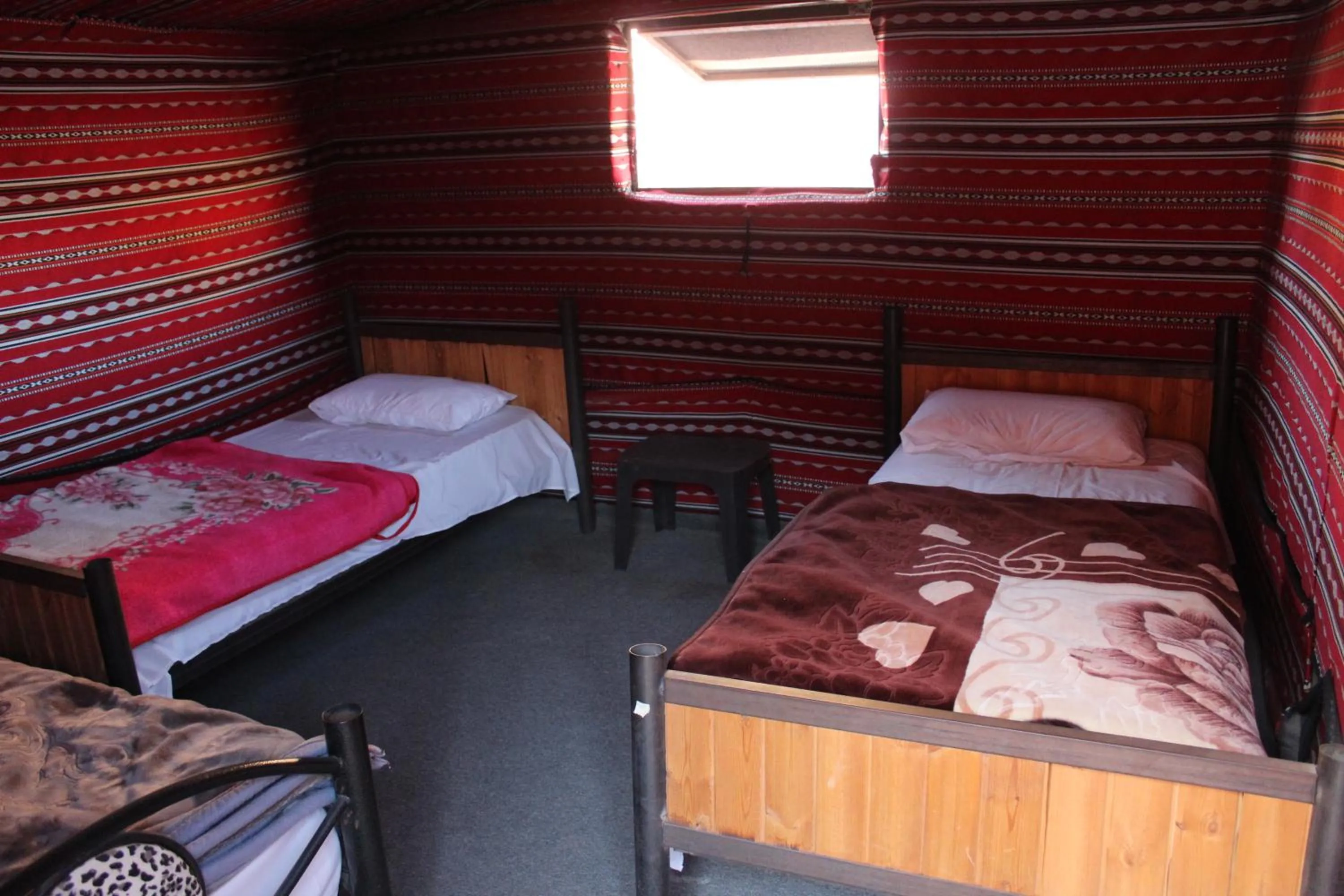 Bed in Martian Desert Camp