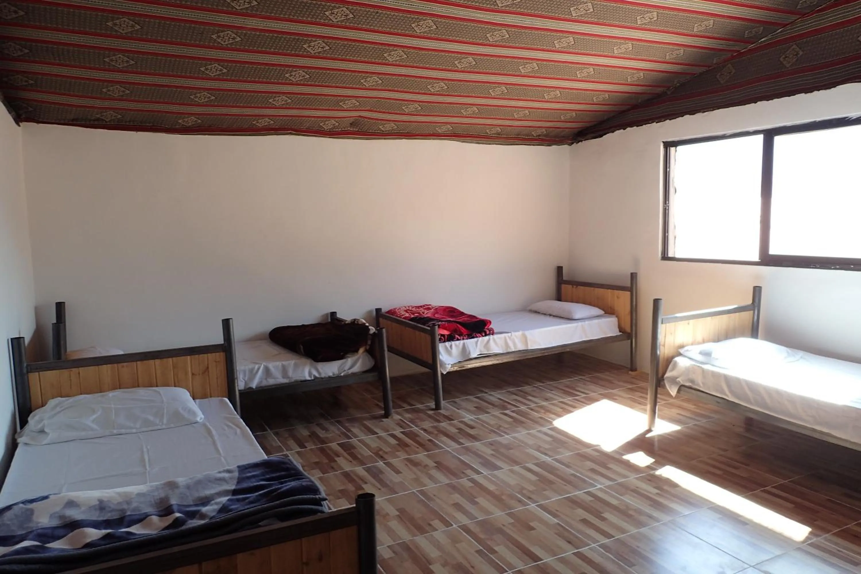 Bed in Martian Desert Camp