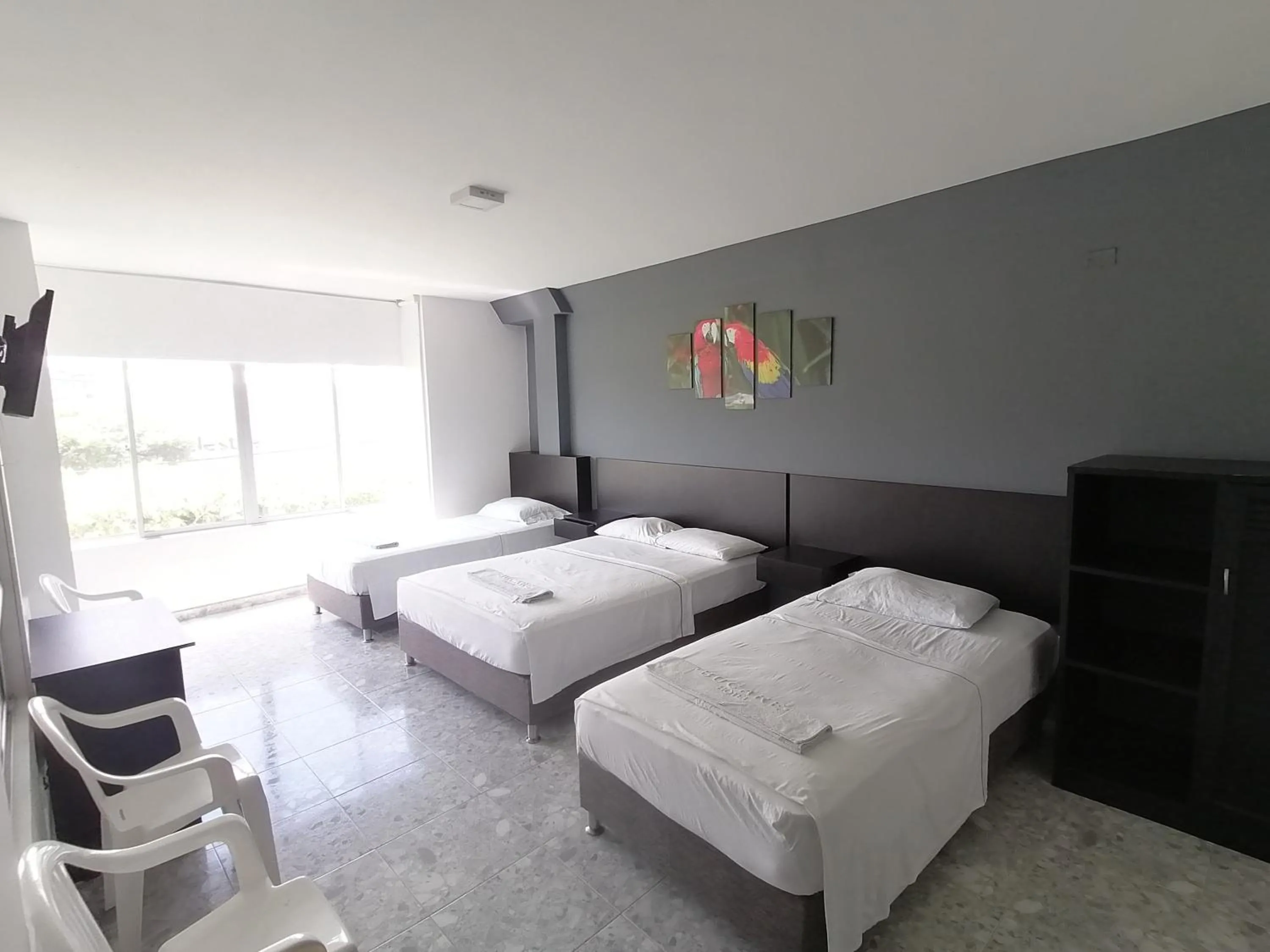 Bed in Hotel Bucare