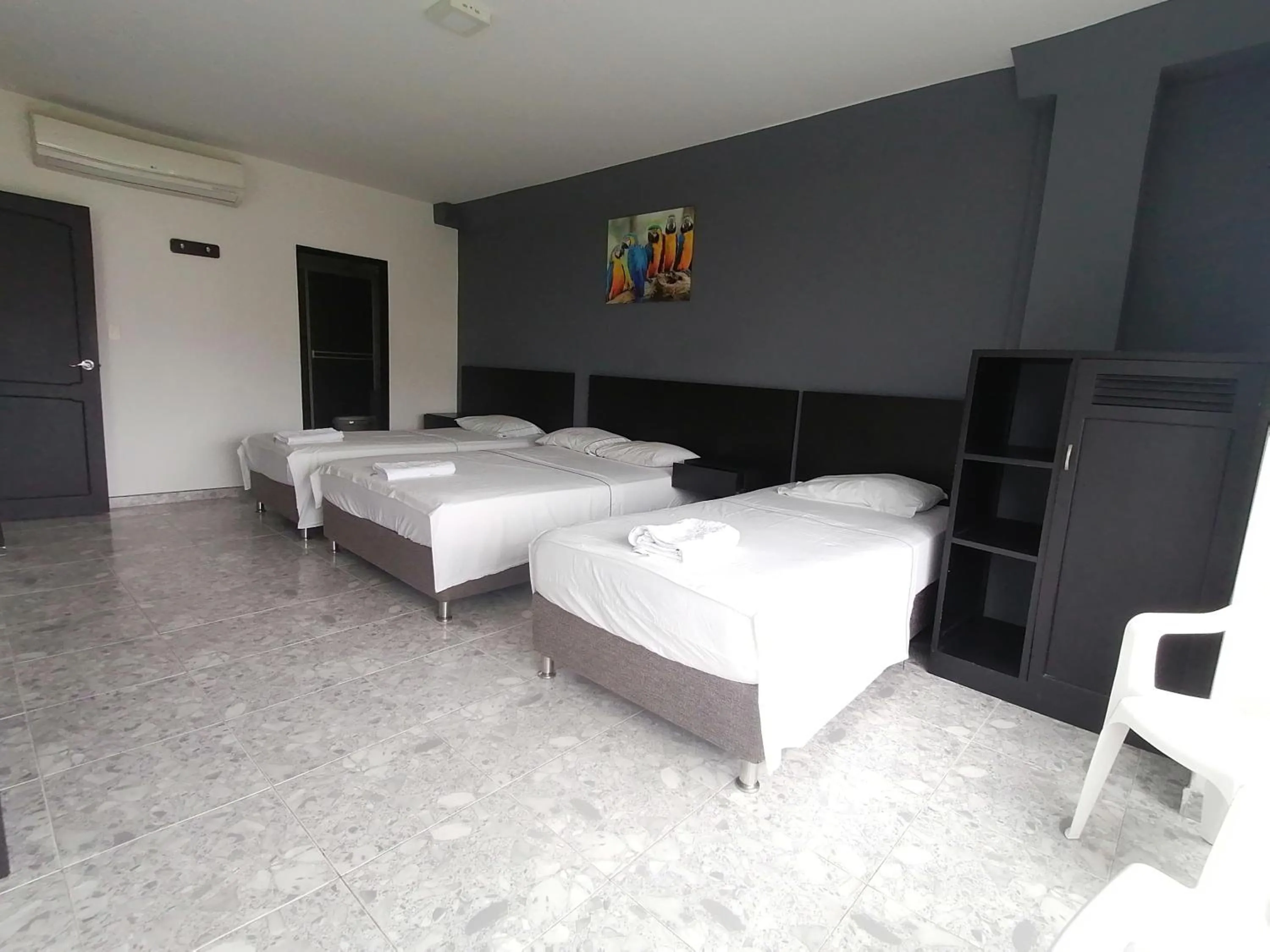 Bed in Hotel Bucare