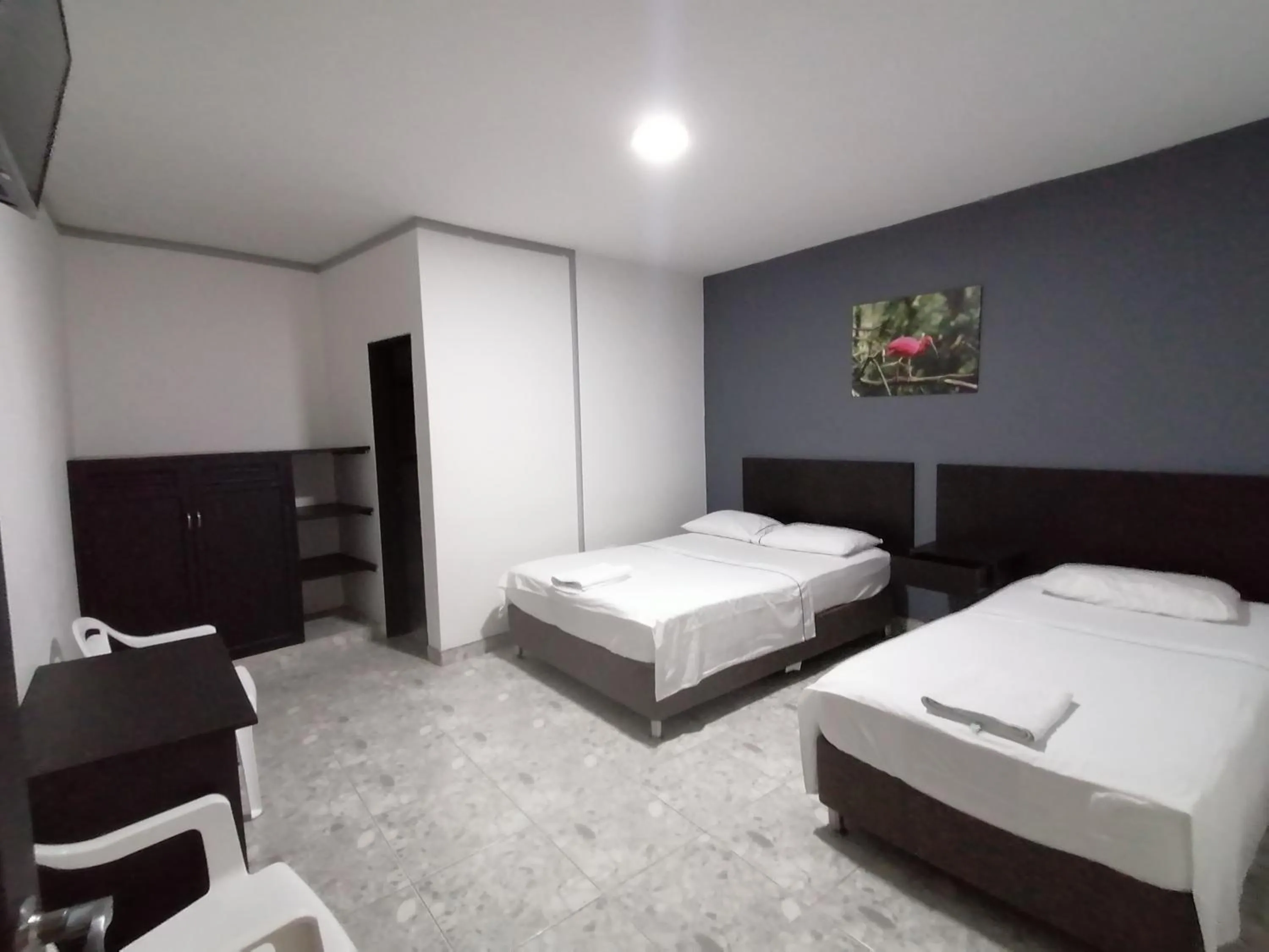 Bed in Hotel Bucare