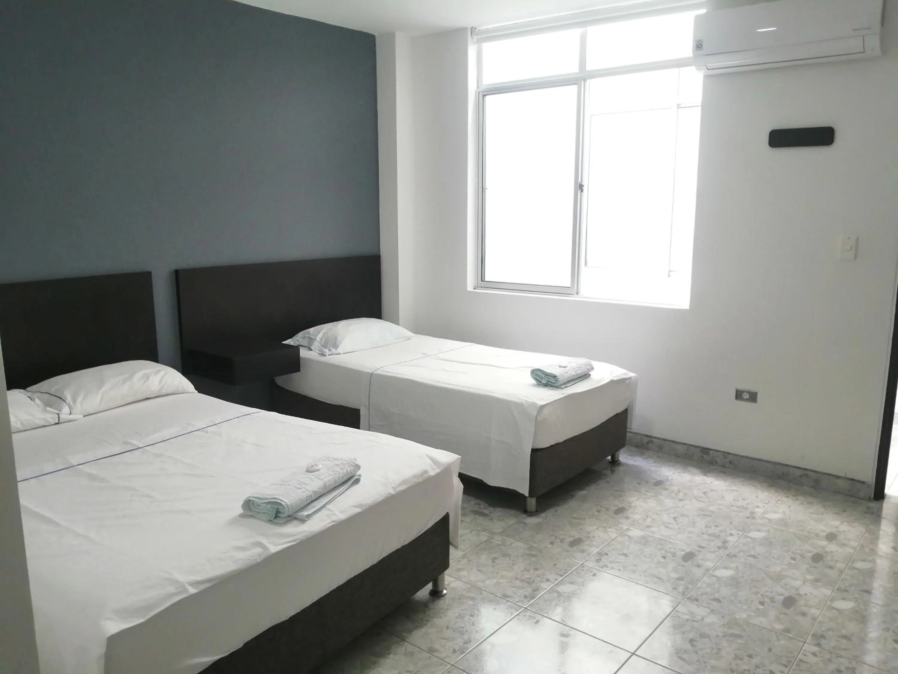 Bed in Hotel Bucare