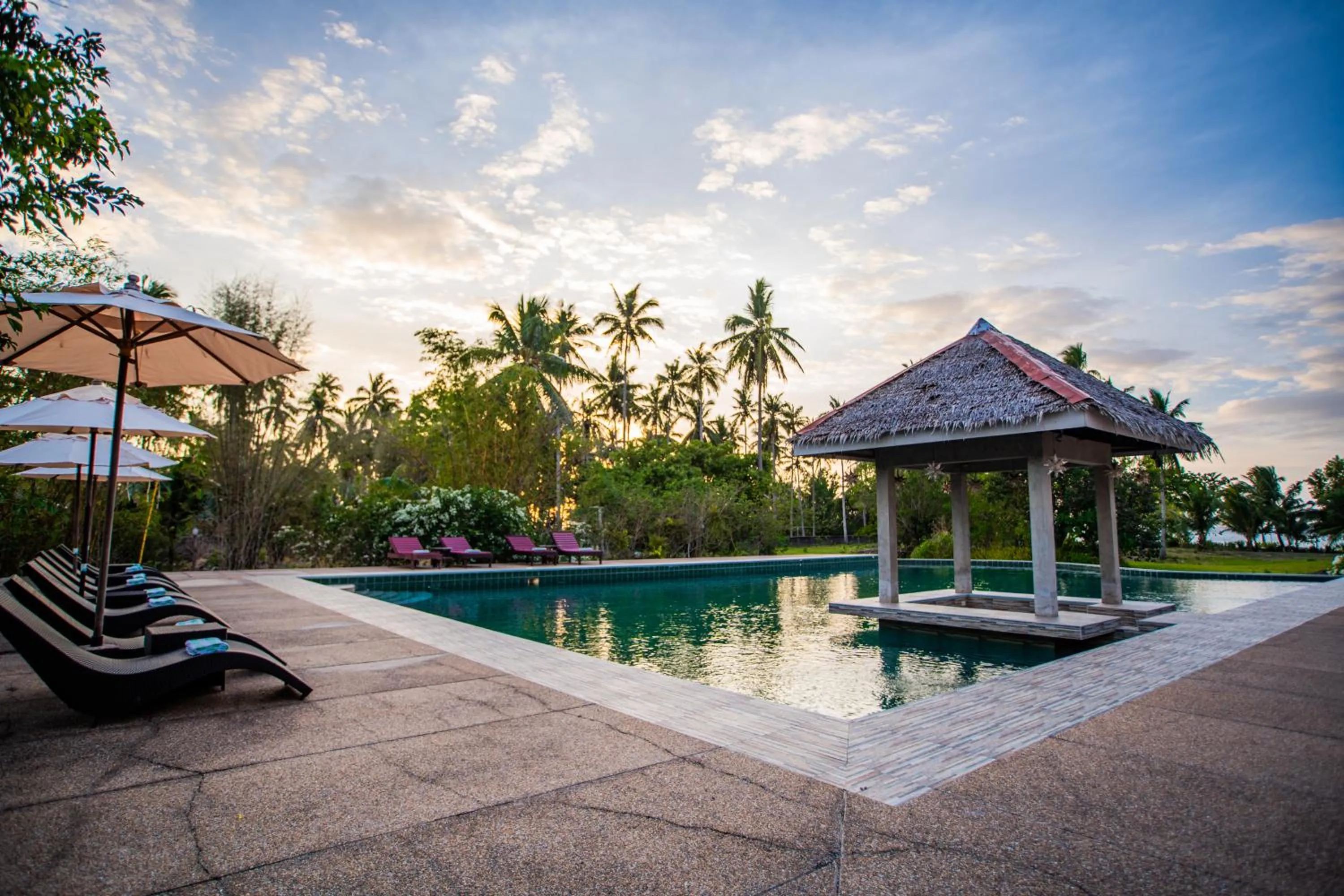 Pool view in Club Agutaya