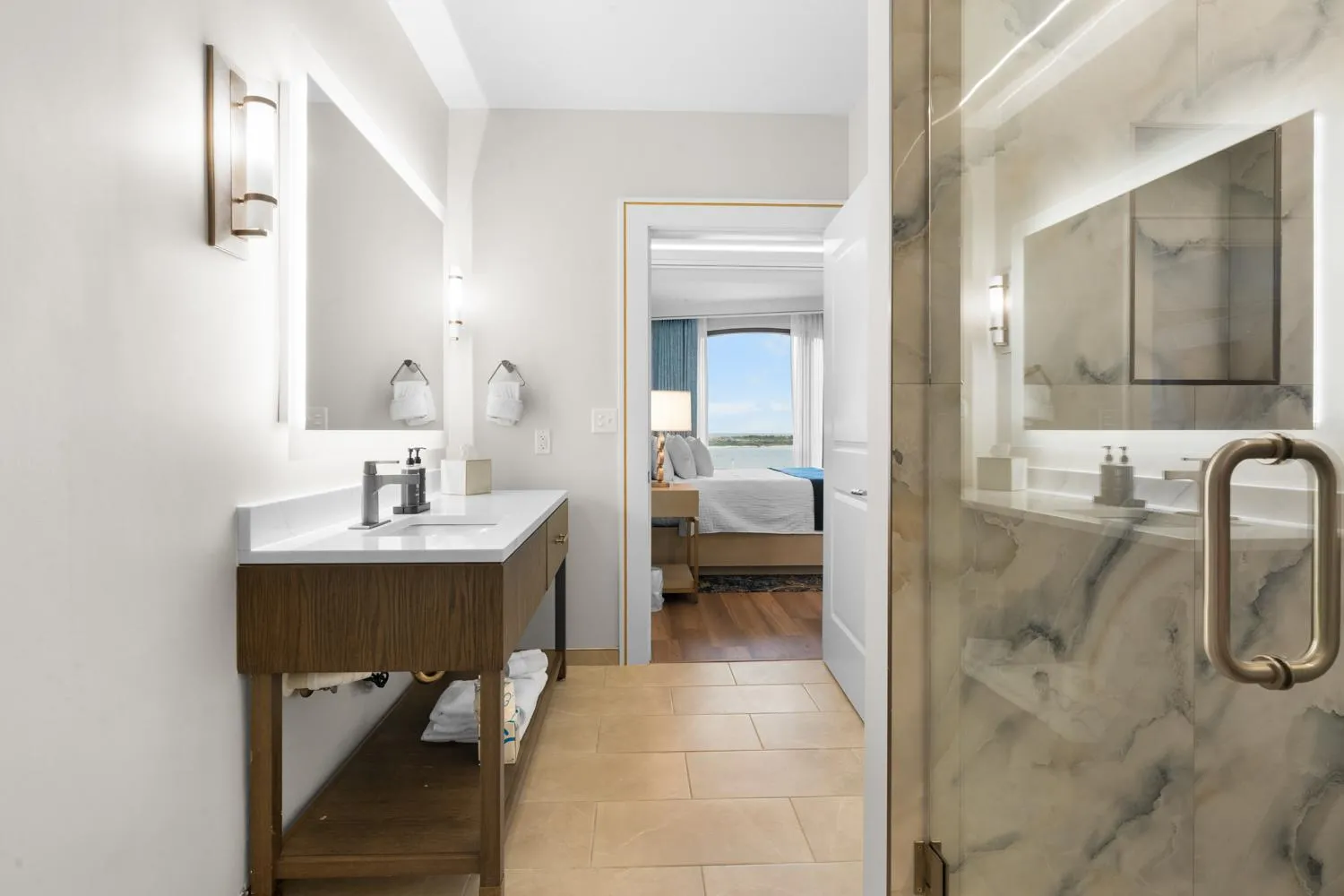 Bathroom in Harbor Suites at Harborwalk Village