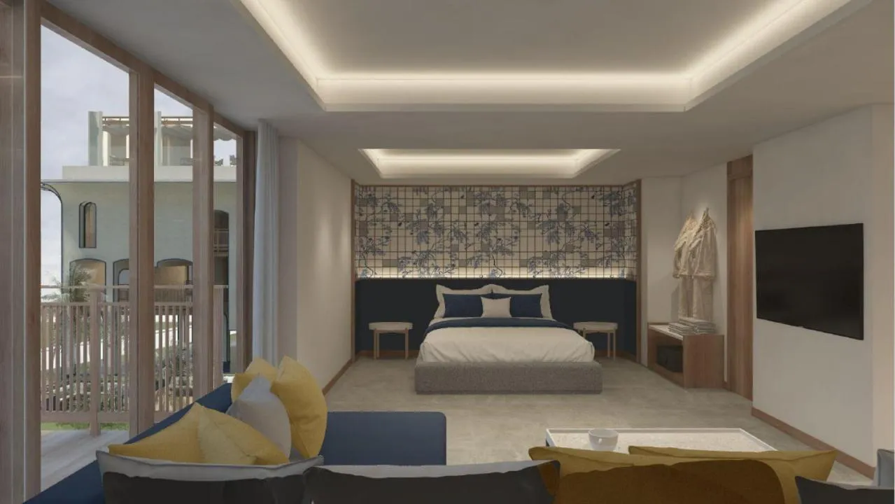Bed in Myneris Hotel, Phuket Karon Beach