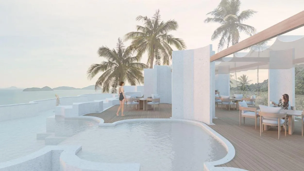 Swimming pool in Myneris Hotel, Phuket Karon Beach