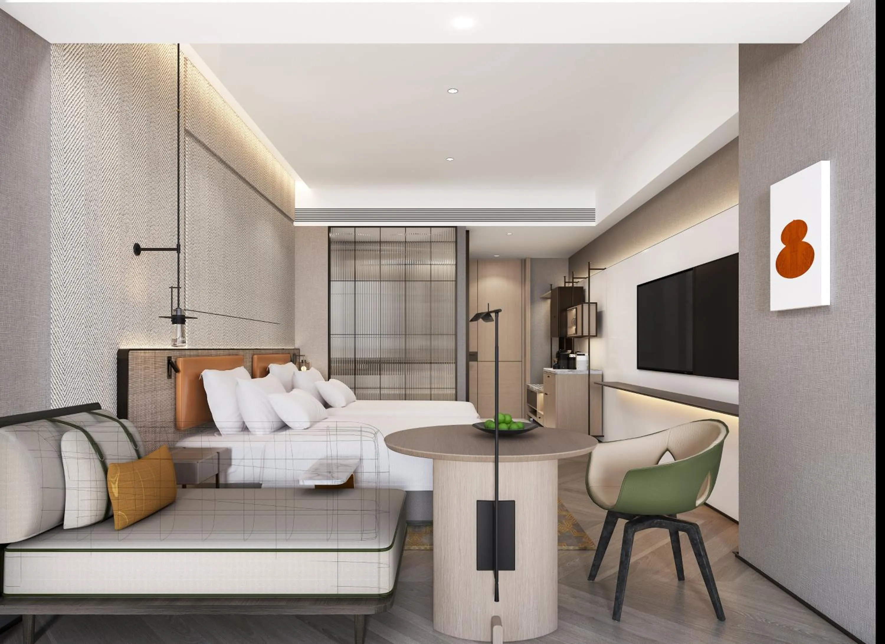 Photo of the whole room, Bed in Holiday Inn Beijing Daxing Centre by IHG