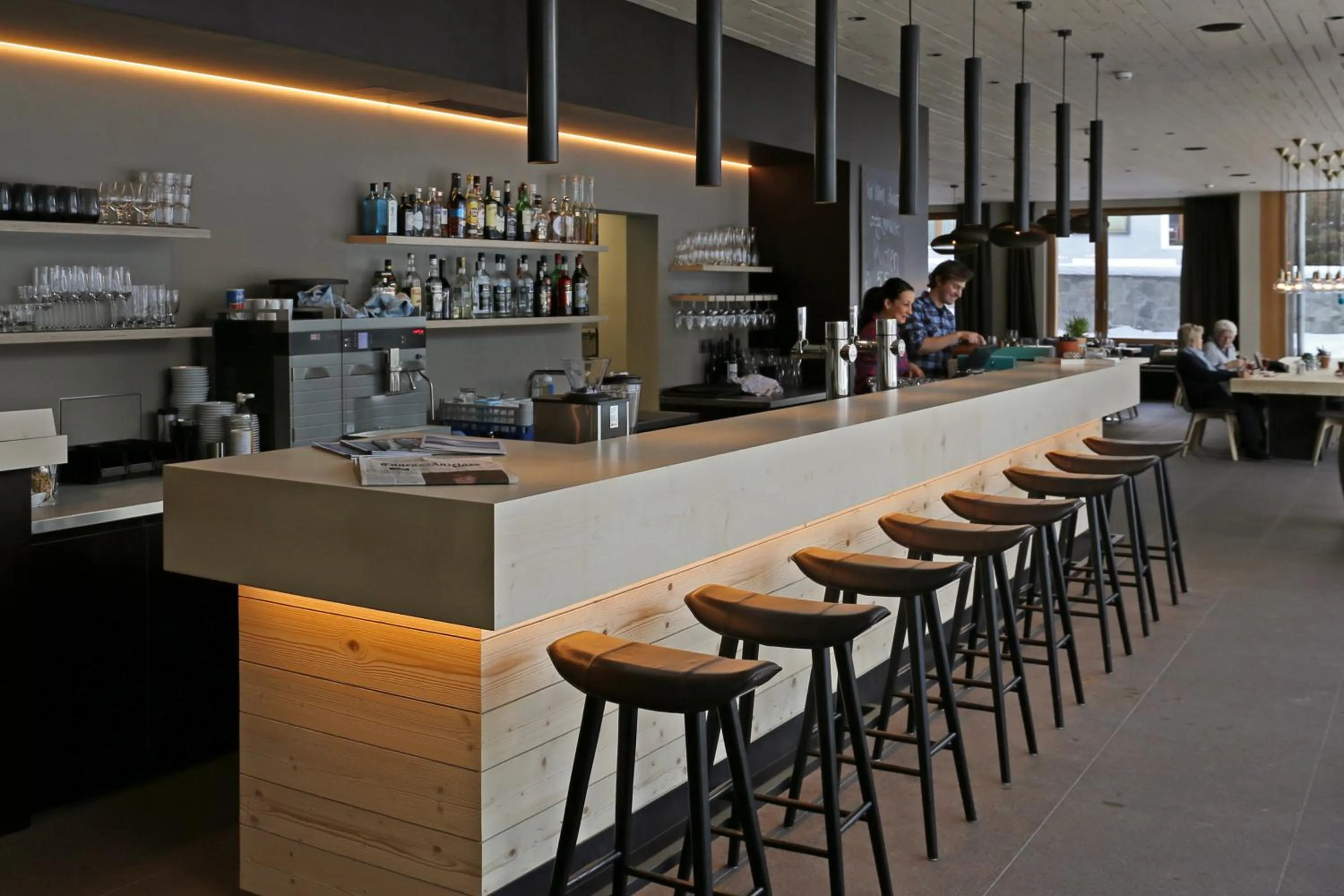 Lounge or bar in Bever Lodge