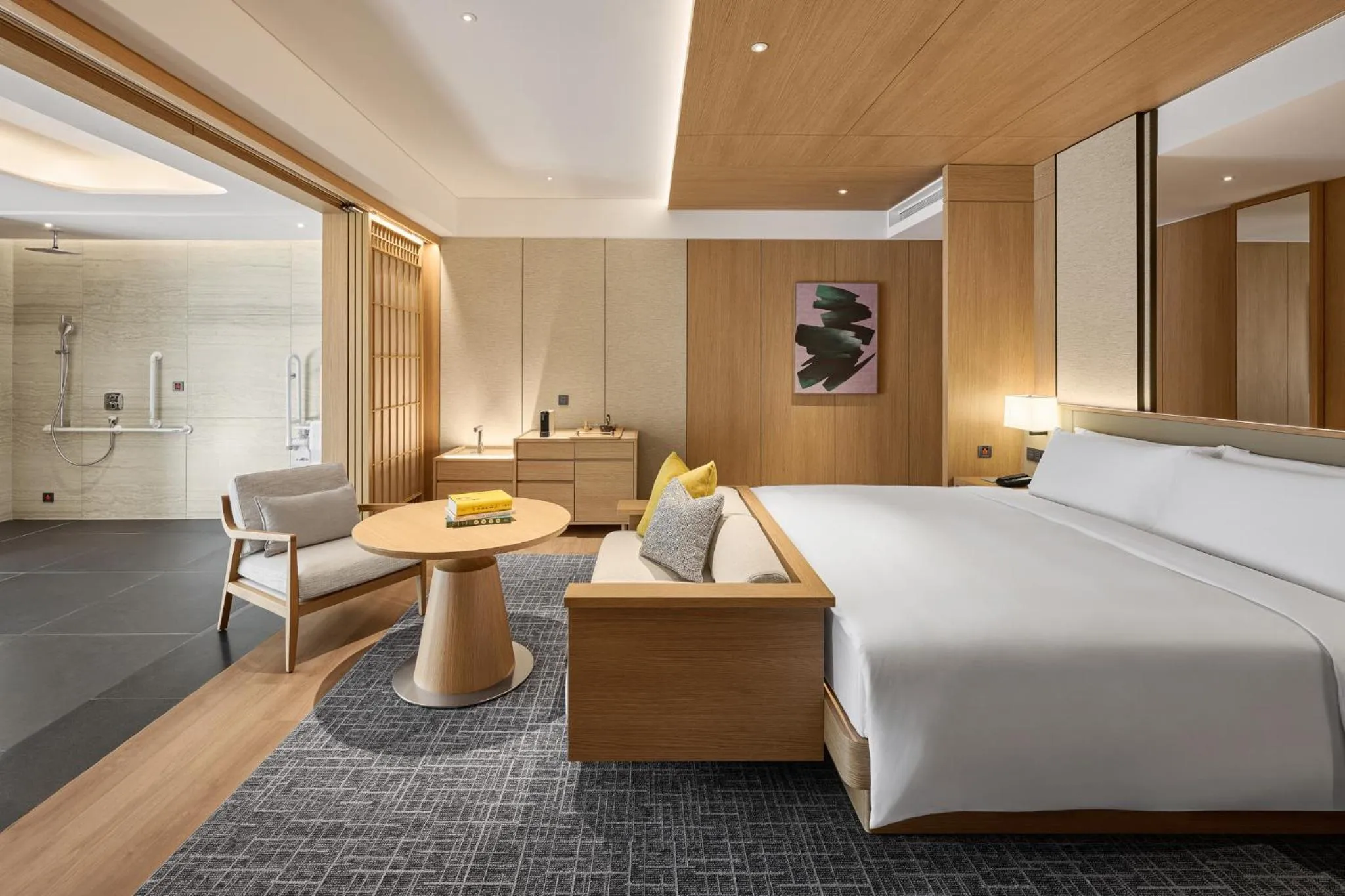 Photo of the whole room, Bed in InterContinental Hotels New Taipei Hot Spring by IHG