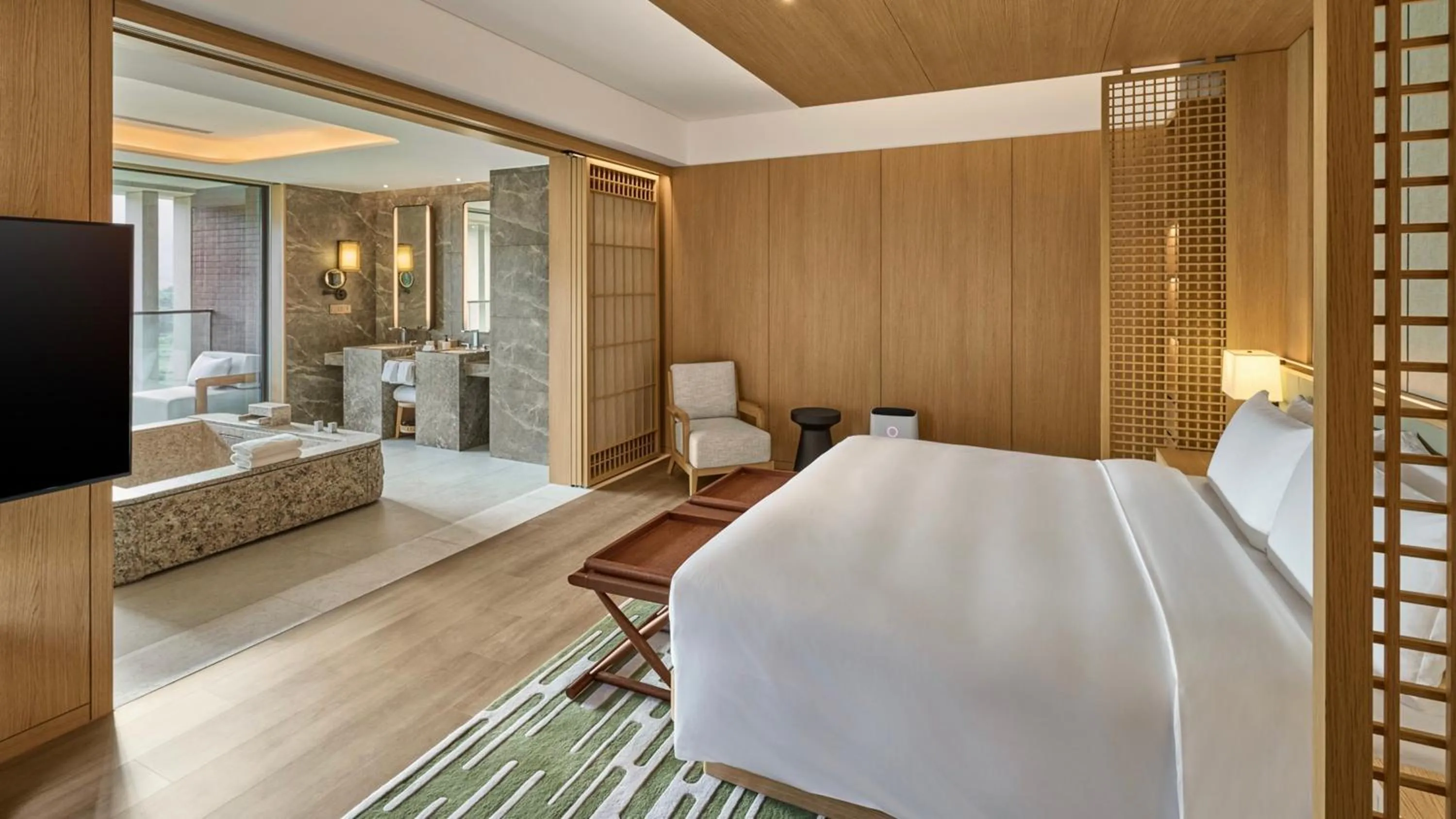 Photo of the whole room, Bed in InterContinental Hotels New Taipei Hot Spring by IHG