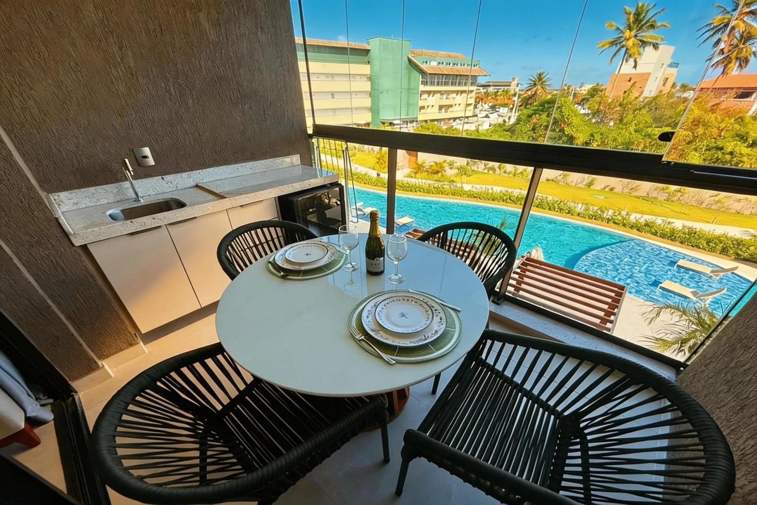 Balcony/Terrace in Beach Class Summer Residence