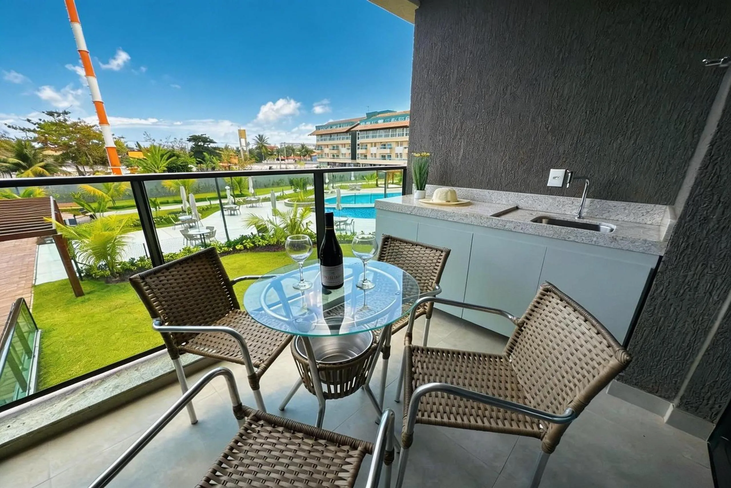 Balcony/Terrace in Beach Class Summer Residence