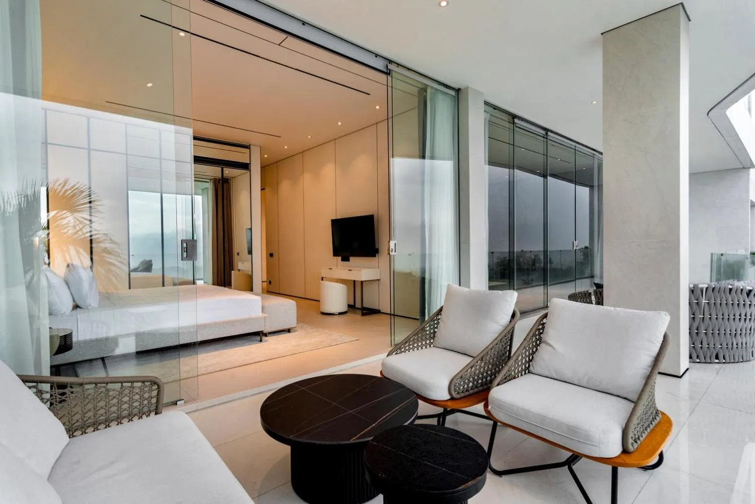 Communal lounge/ TV room, Bed in Sky Star Ocean View Uluwatu