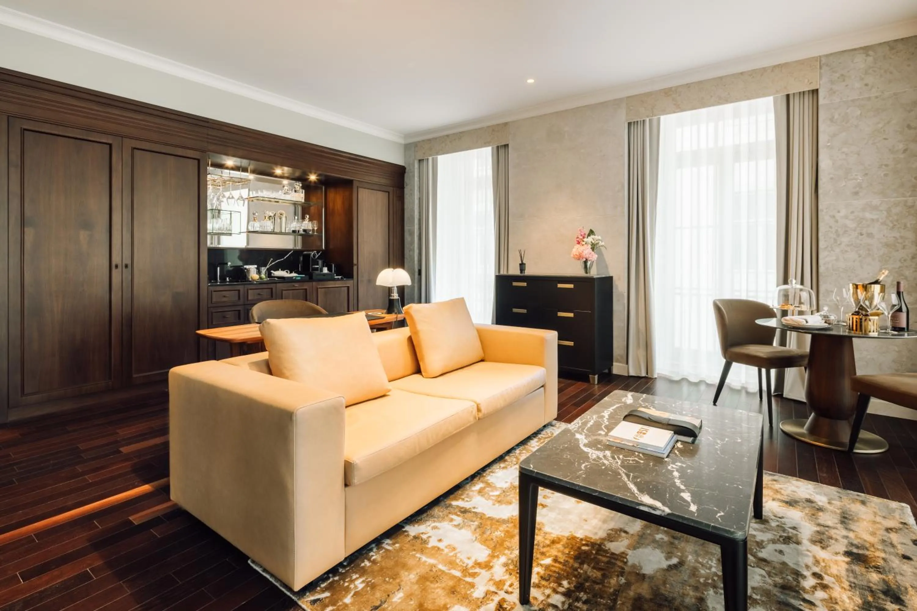 Living room in MYTHIC SANA Downtown Suites
