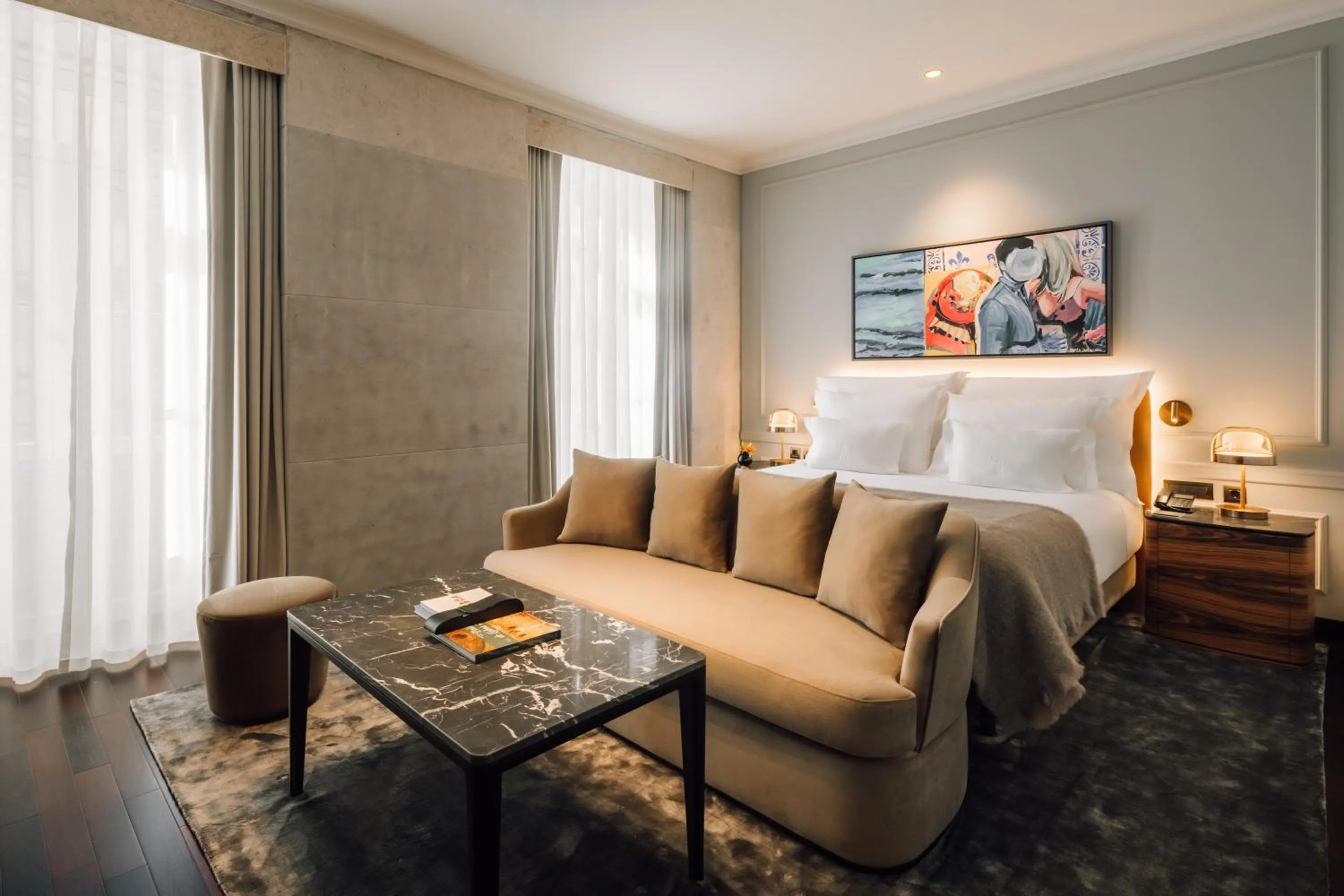 Bedroom, Bed in MYTHIC SANA Downtown Suites