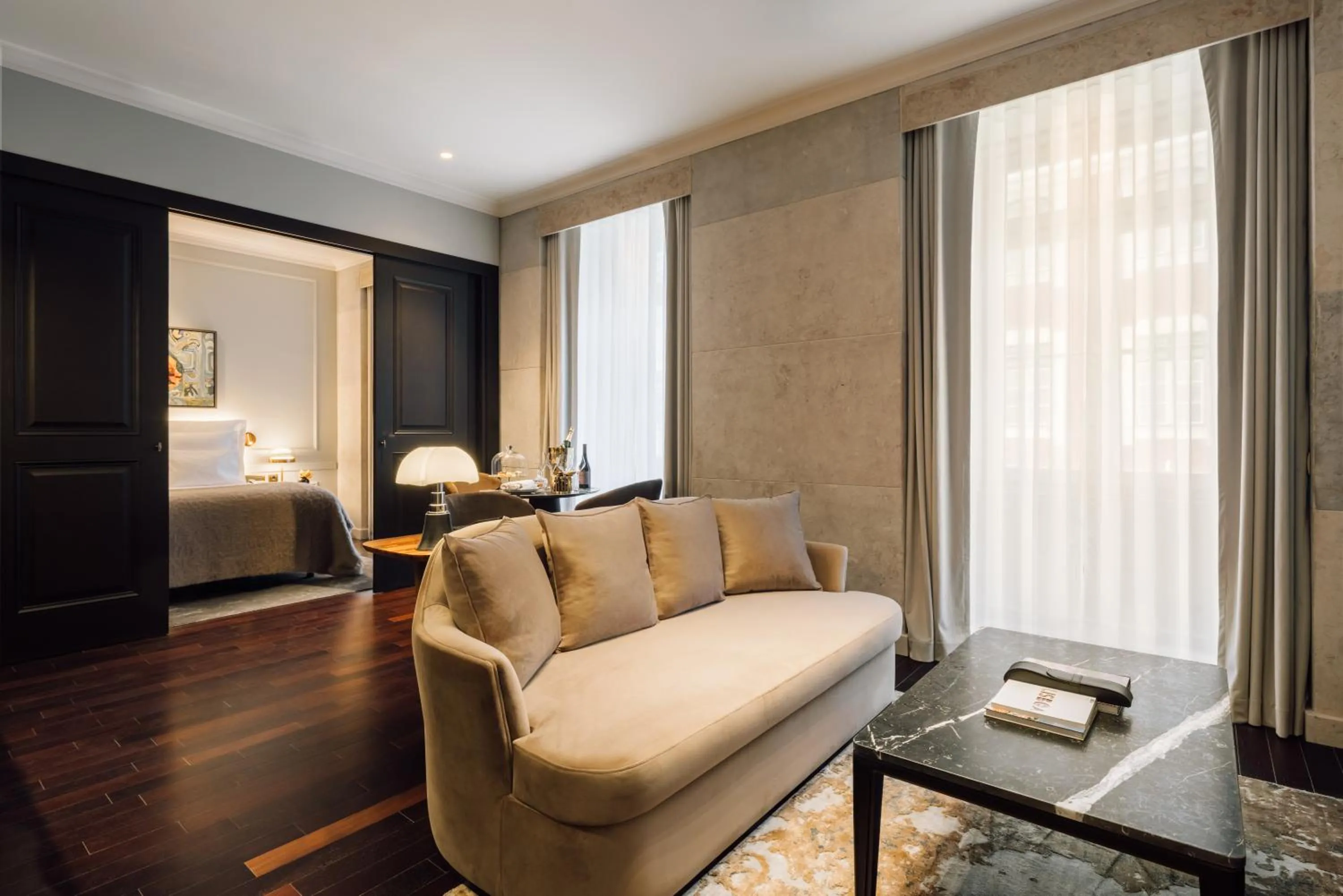 Living room in MYTHIC SANA Downtown Suites